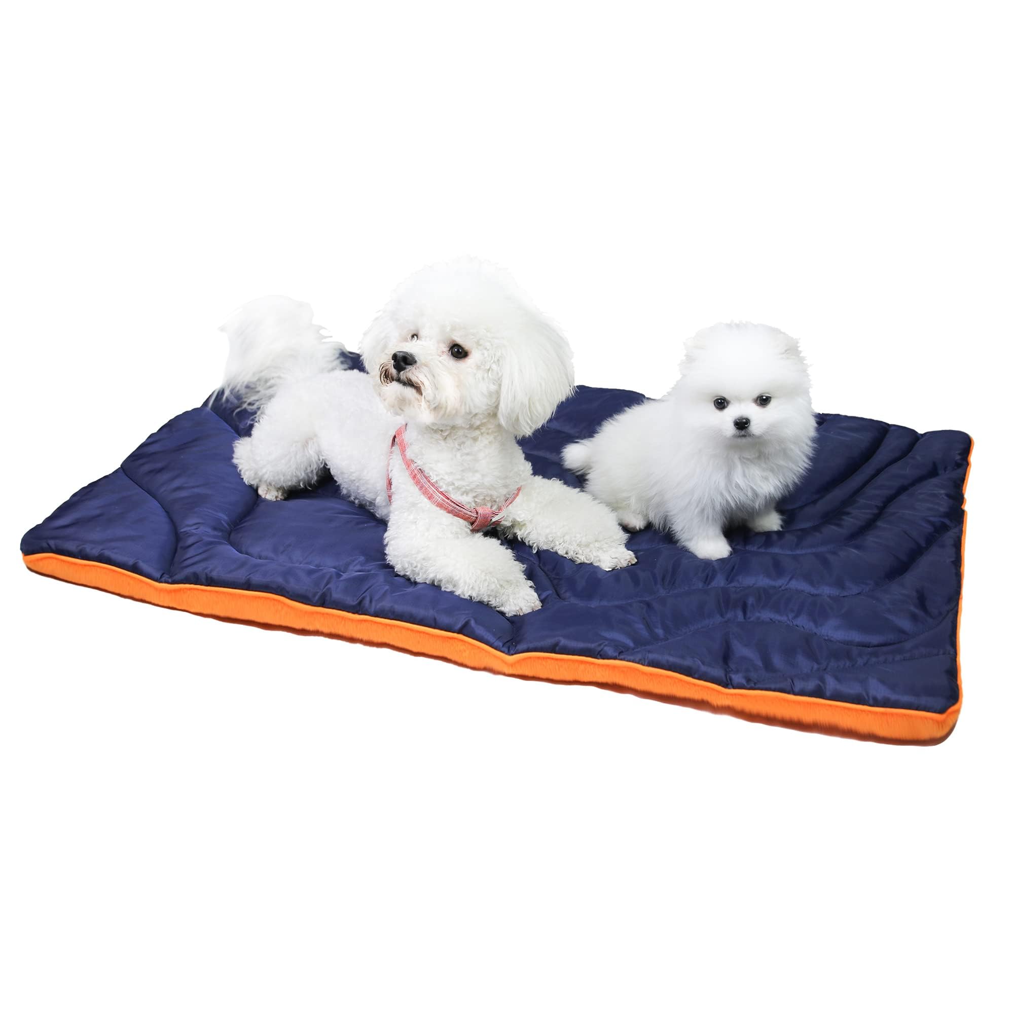 Waterproof Washable Portable Outdoor Dog Mat - Large Roll Up Travel Camping Pet Bed for Dogs - Perfect for Hiking, Beach Trips & Backyard Relaxation