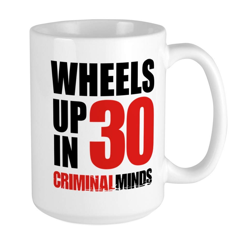 Wheels Up In 30 Ceramic Coffee Mug 15 oz - Insulated Travel Tea Cup for Office, Camping & Commuting - Funny Aviation Themed Drinkware Gift for Pilots