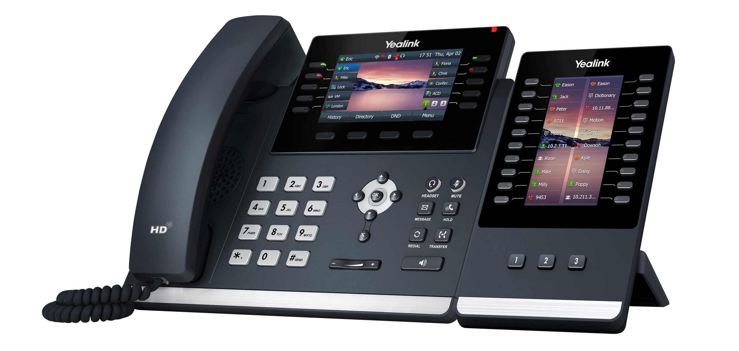 Yealink T46U IP Phone with EXP43 Expansion Module - HD VoIP Business Phone with 4.3