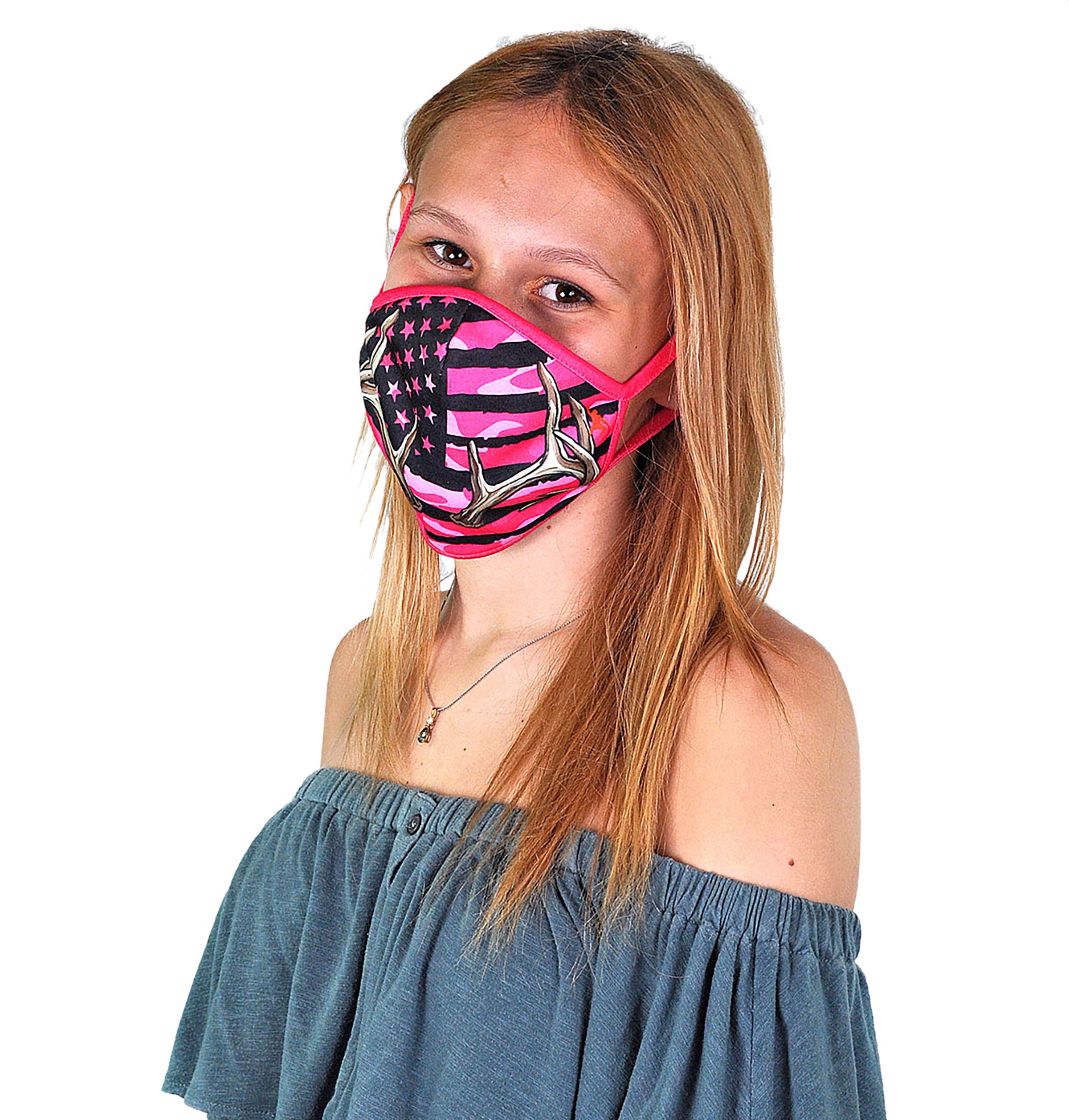 Wild Republic Wild Smiles Reusable Washable Half Face Mask - Comfortable & Breathable for Outdoor Activities, Travel, and Daily Protection