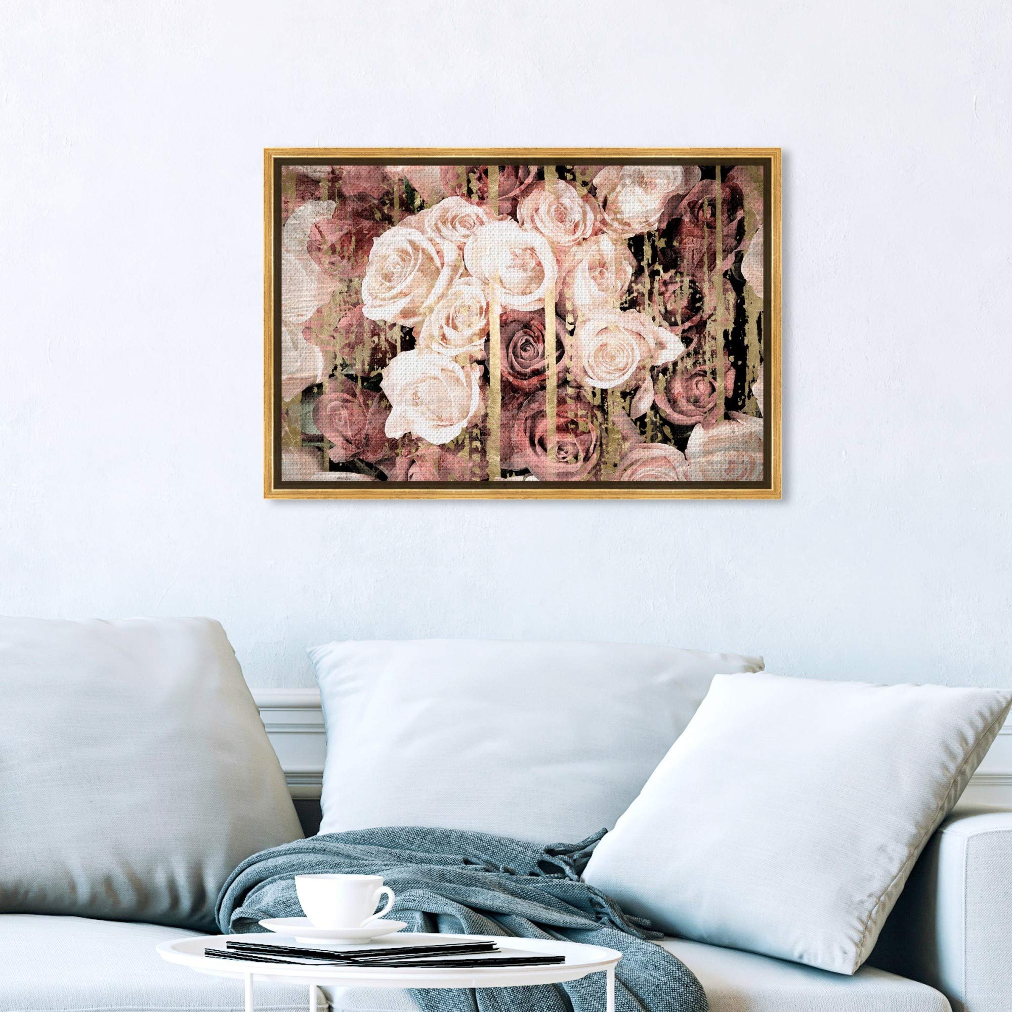 Oliver Gal Artist Co. Floral & Botanical Framed Wall Art Canvas Prints - Shabby Chic Romantic Decor for Living Room, Bedroom & Office - Perfect for Home Decor, Wedding Gifts & Interior Design