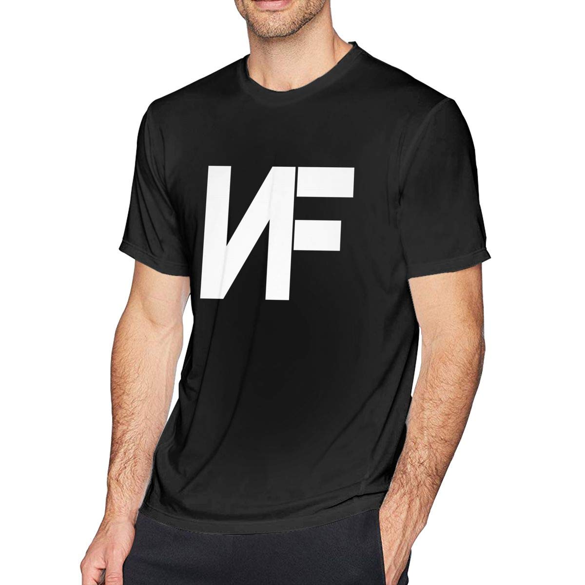 ATRXZ Men's NF Rapper Logo Fan T-Shirt - Hip Hop Graphic Tee for Men - Comfortable Cotton Music Merch - Perfect for Concerts & Streetwear Fashion