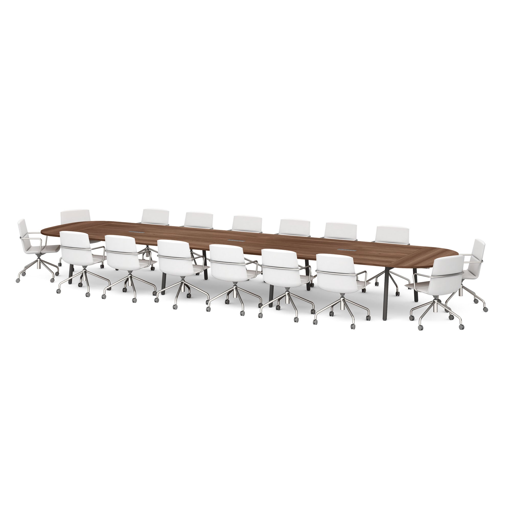 Series A Scale Racetrack Conference Table - Modern Office Meeting Table for Boardrooms & Executive Offices - Perfect for Corporate Meetings, Team Collaboration & Professional Workspaces
