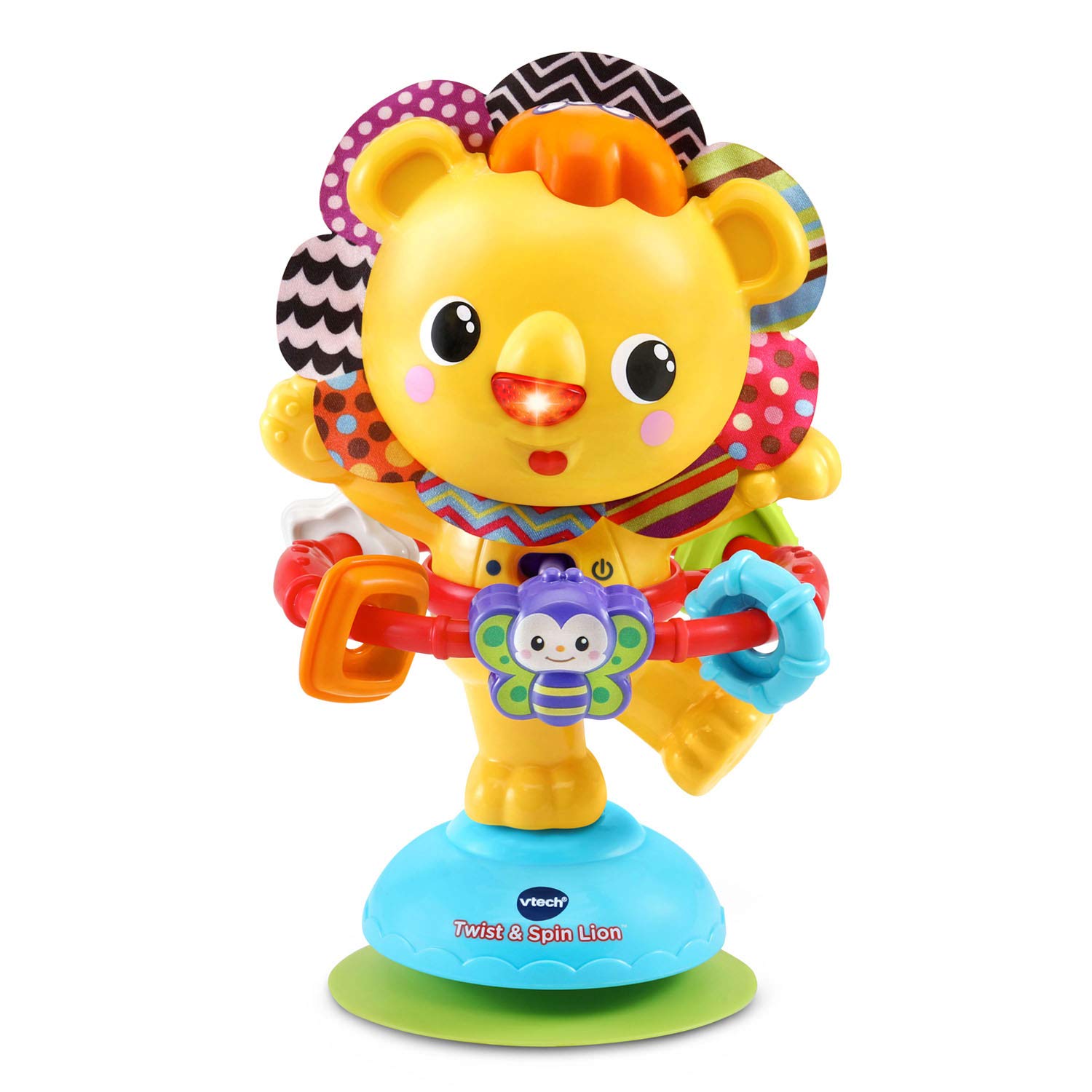 VTech Twist and Spin Lion - Interactive Learning Toy for Toddlers | Educational Baby Toy with Lights, Sounds & Music | Perfect for Early Childhood Development & Playtime Fun