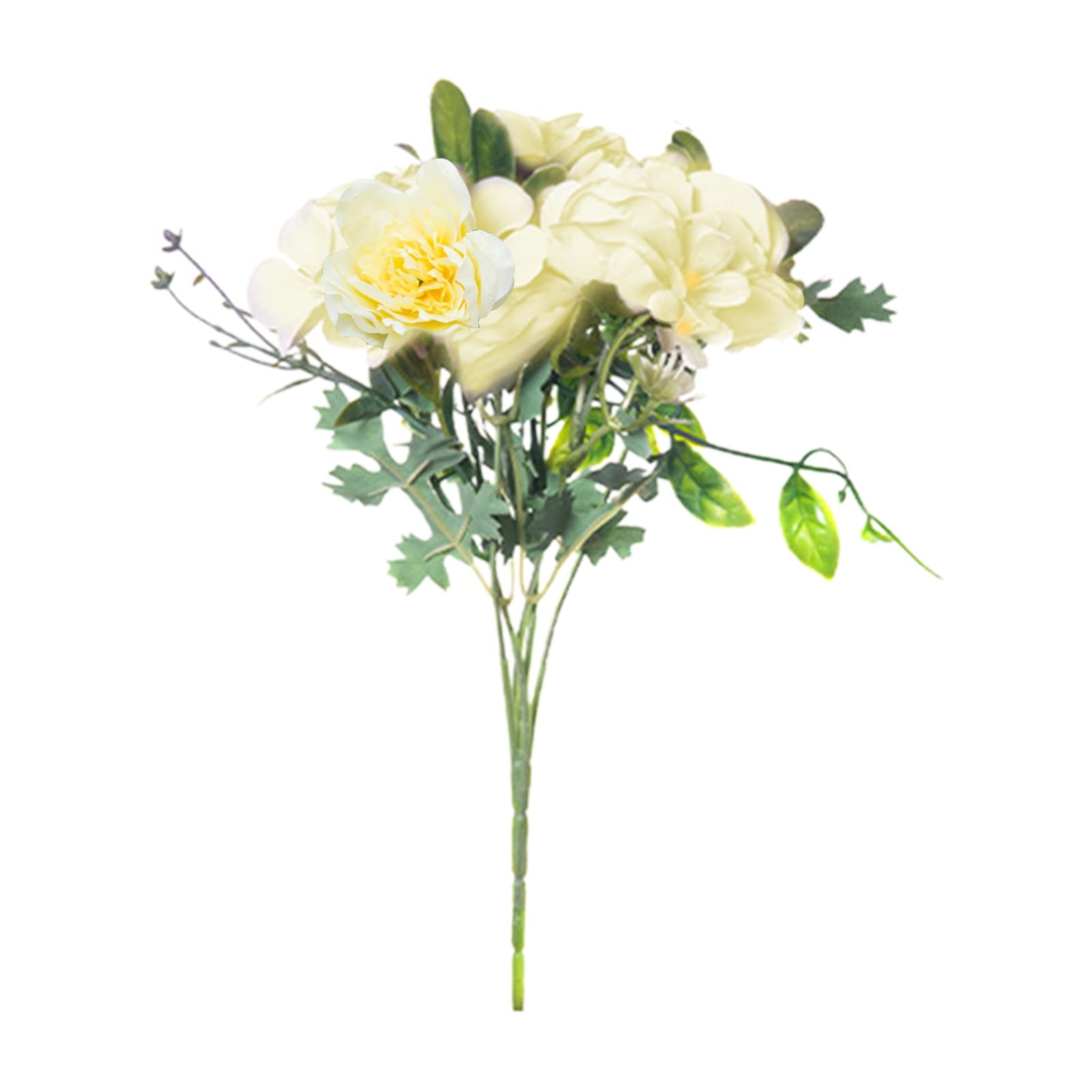 Kasituny Realistic Artificial Peony Bouquet - Fade-Resistant & Durable Fake Flowers for Home Decor, Wedding, Party, and Office Decoration - Lifelike Vivid Floral Arrangement