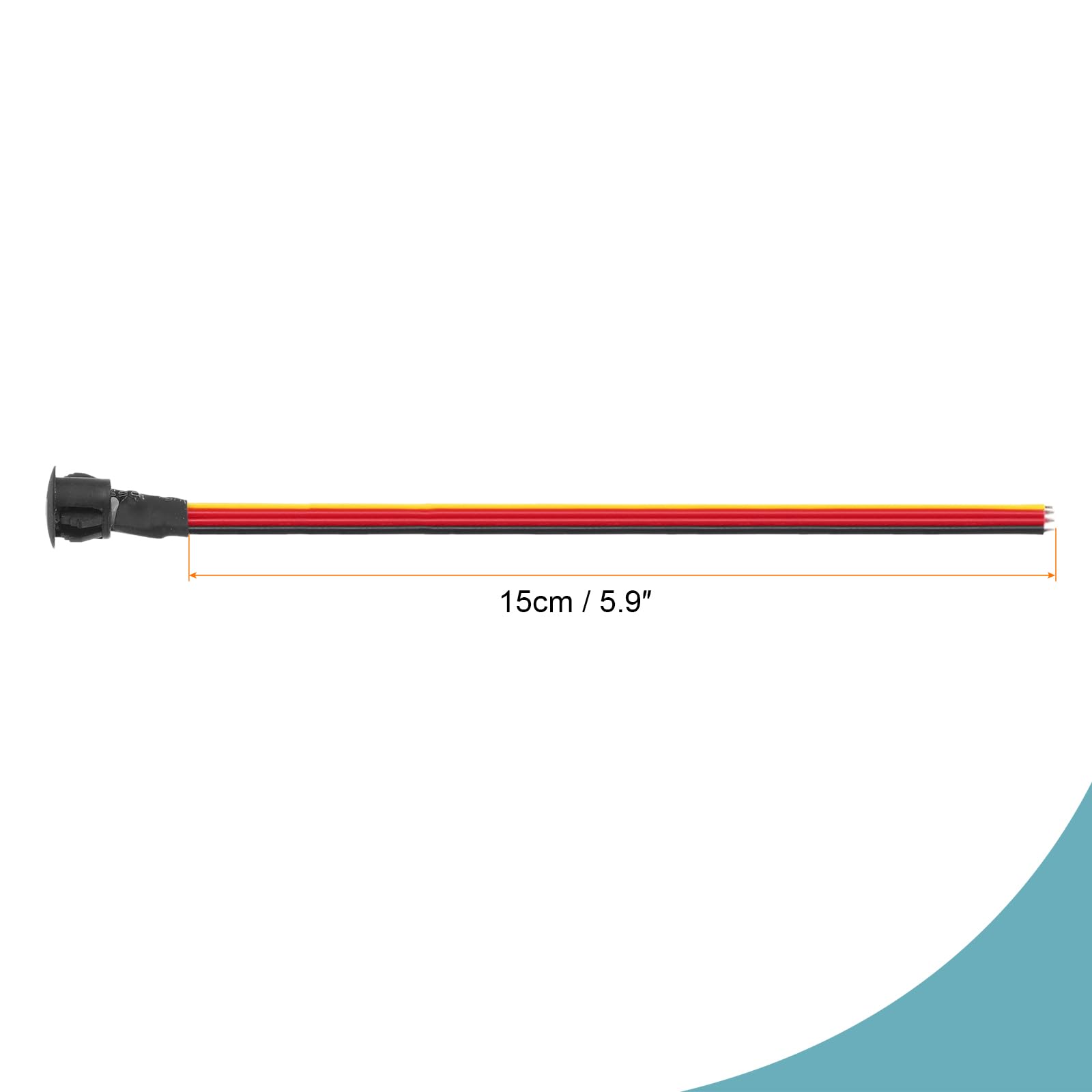 12V DC Touch Dimmer Switch - 10mm Snap-in Mount Black for LED Strip Lights - Perfect for Home, Office, and Car Lighting Control