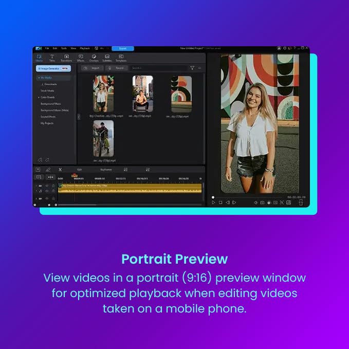 CyberLink PowerDirector 2025 Ultimate - Professional AI Video Editor for Windows with 4K Effects, Slideshow Maker & Screen Recorder | Download Code Included | Perfect for YouTube Creators, Vloggers & Video Professionals