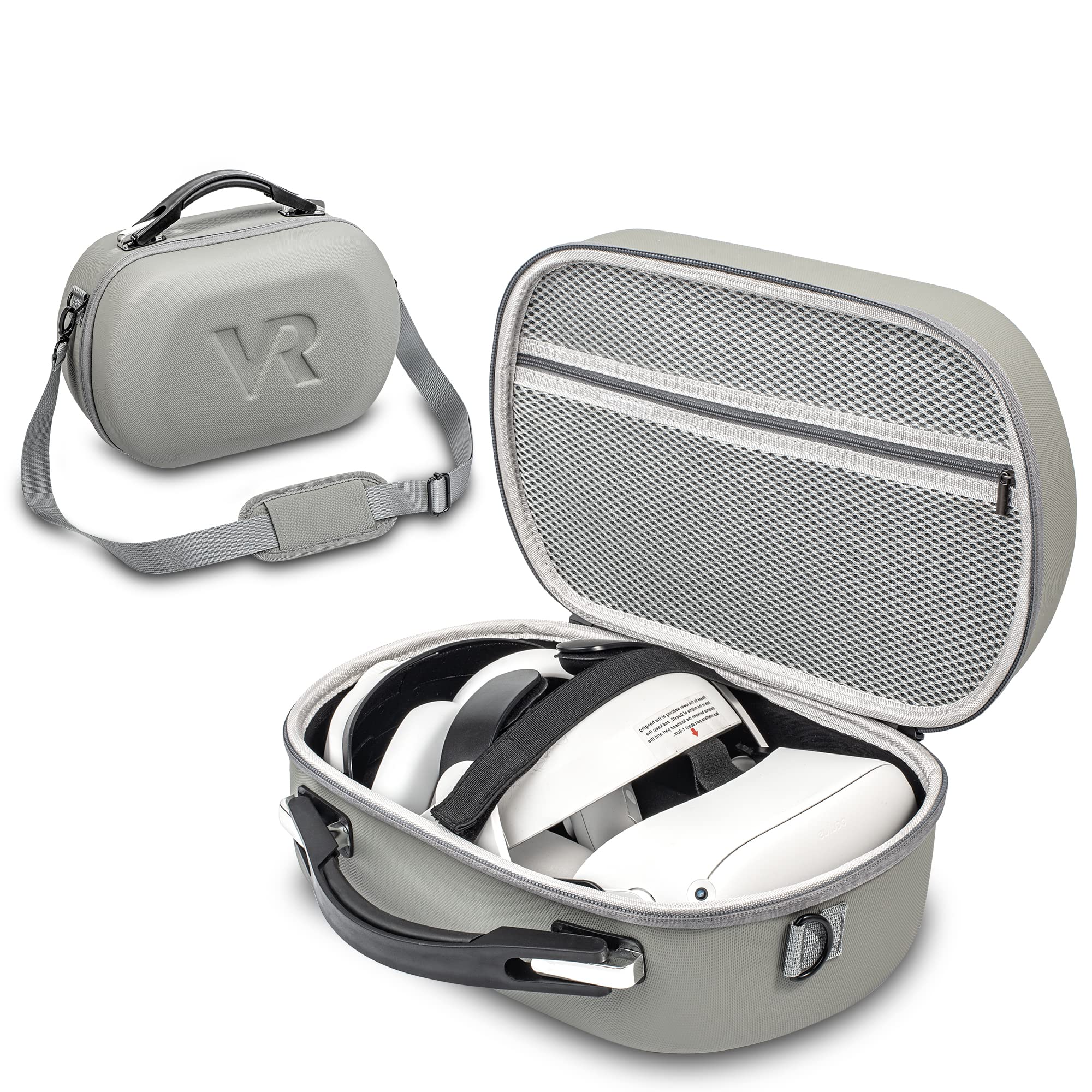 Universal VR Headset Carrying Case for Vision Pro, Meta Quest 3/2/Pro, Pico 4/4 Pro - Protective Storage Bag for ZEEKOL Gaming Headset & Touch Controllers - Perfect for Travel, Gaming Events & Home Organization