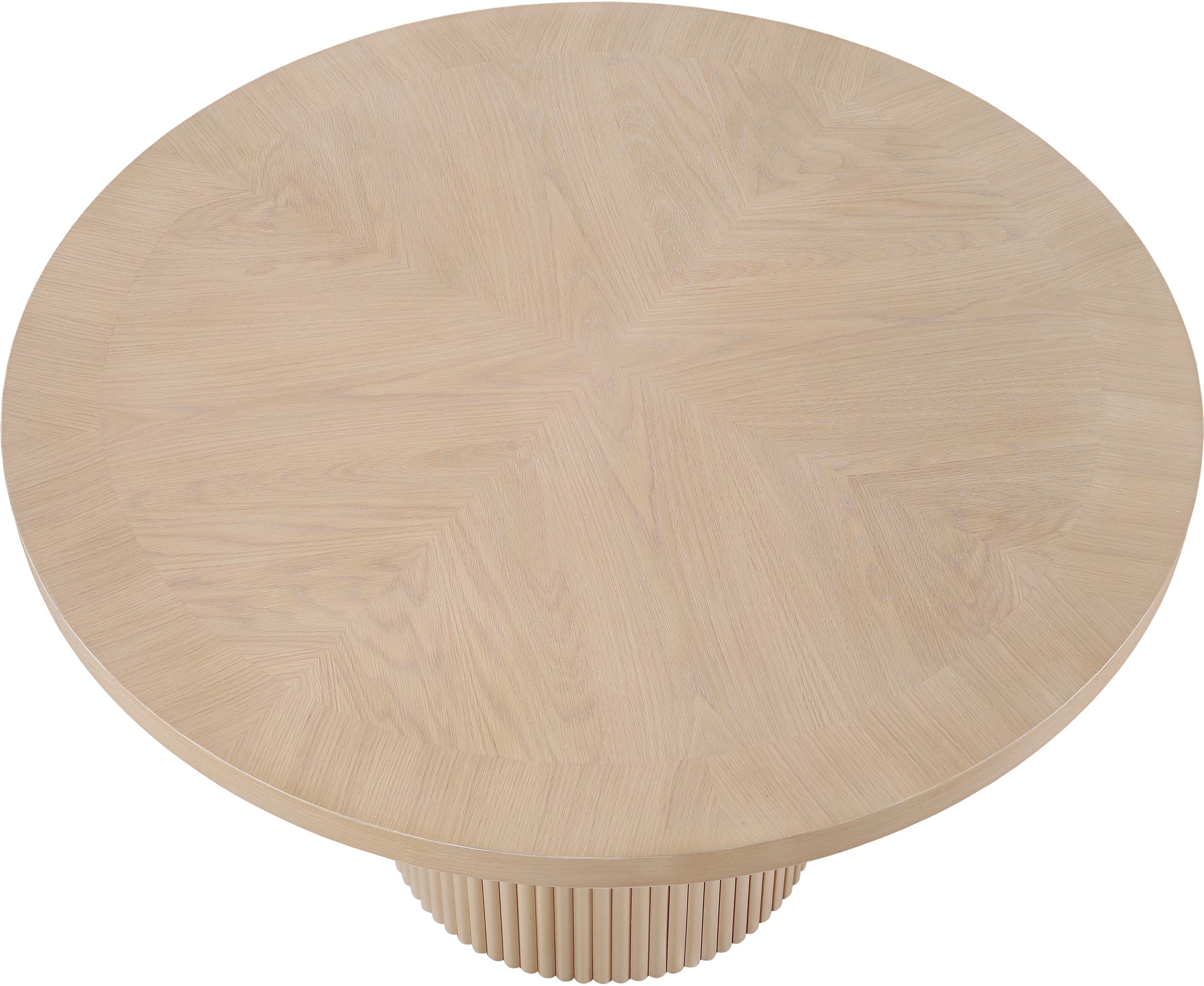 Belinda Dining Table - Modern Wooden Dining Table for 6, Farmhouse Style Kitchen Table with Extendable Leaf - Perfect for Family Dinners & Entertaining Guests