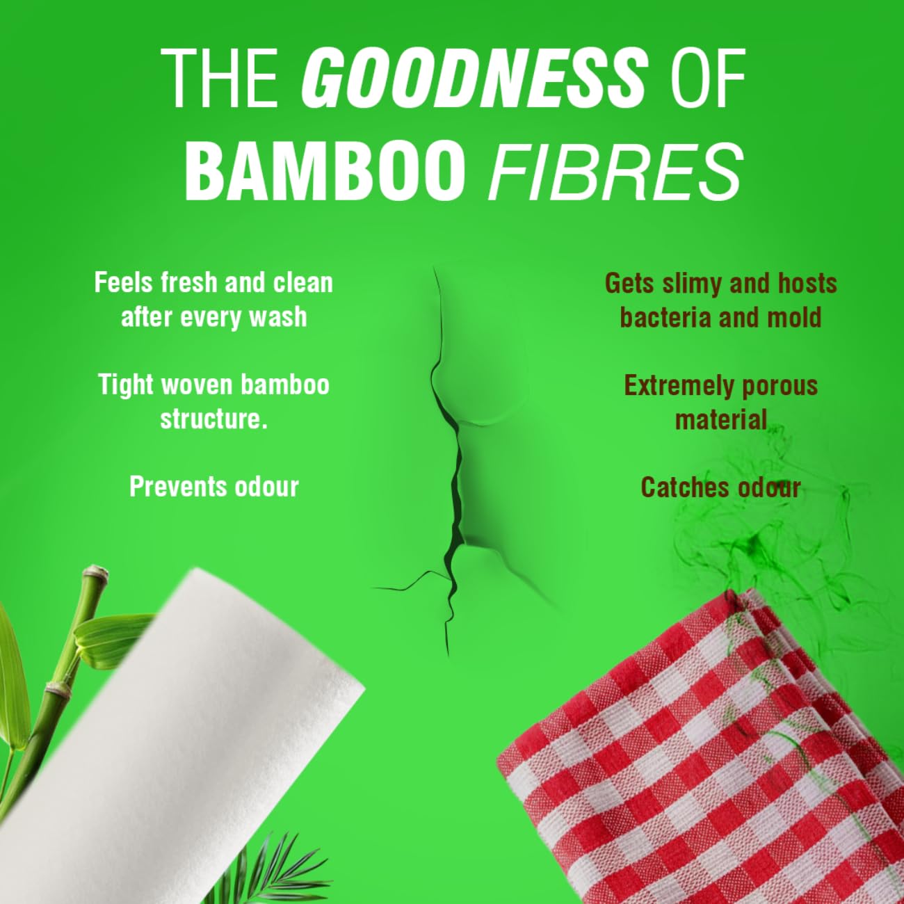 Beco Reusable Bamboo Kitchen Towels - 20 Sheets | Super Soft & Highly Absorbent | Eco-Friendly & Tree-Free | Sustainable Alternative to Paper Towels | Perfect for Kitchen Cleaning, Wiping Spills, and Everyday Use