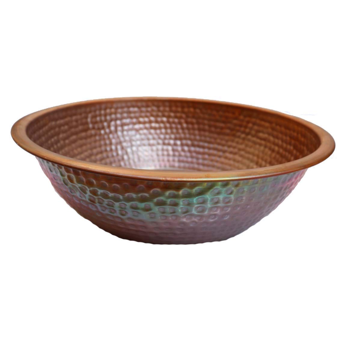 Portable Copper Foot Soaking Bowl for Pedicure & Massage - Rustic Spa Basin for Relaxation, Home & Salon Use