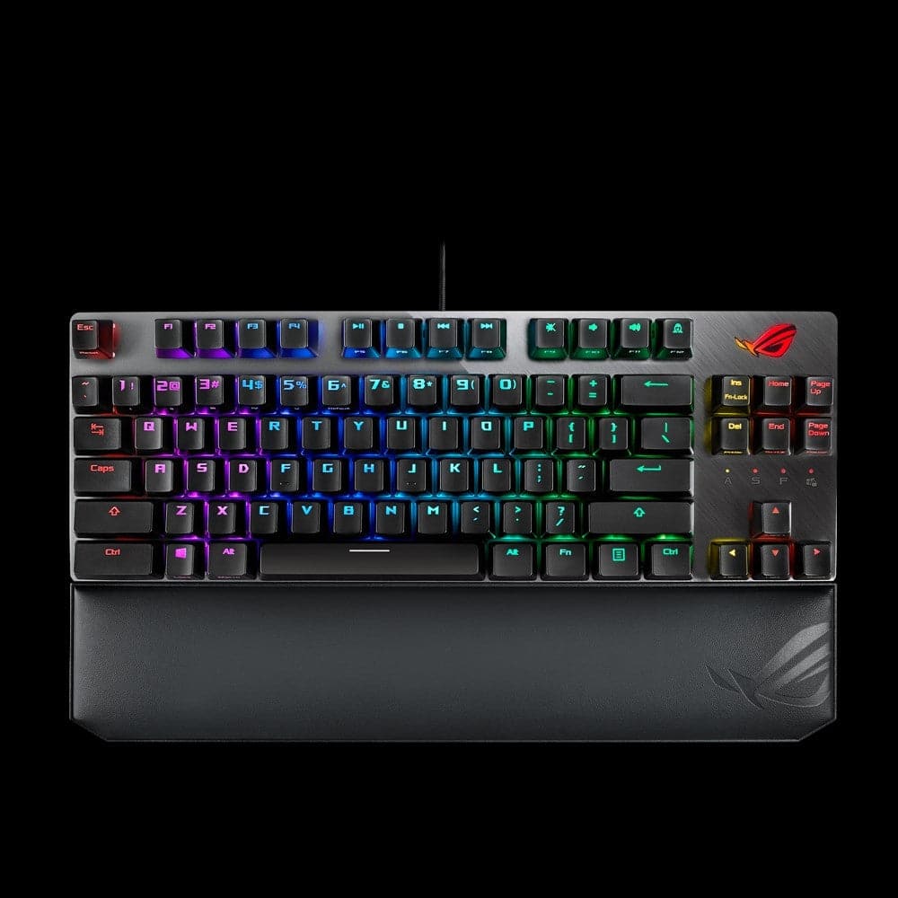 ASUS ROG Strix Scope TKL Deluxe RGB Mechanical Gaming Keyboard (X801) - Compact Tenkeyless Design for PC & Mac Gamers - Perfect for FPS, MOBA & Esports