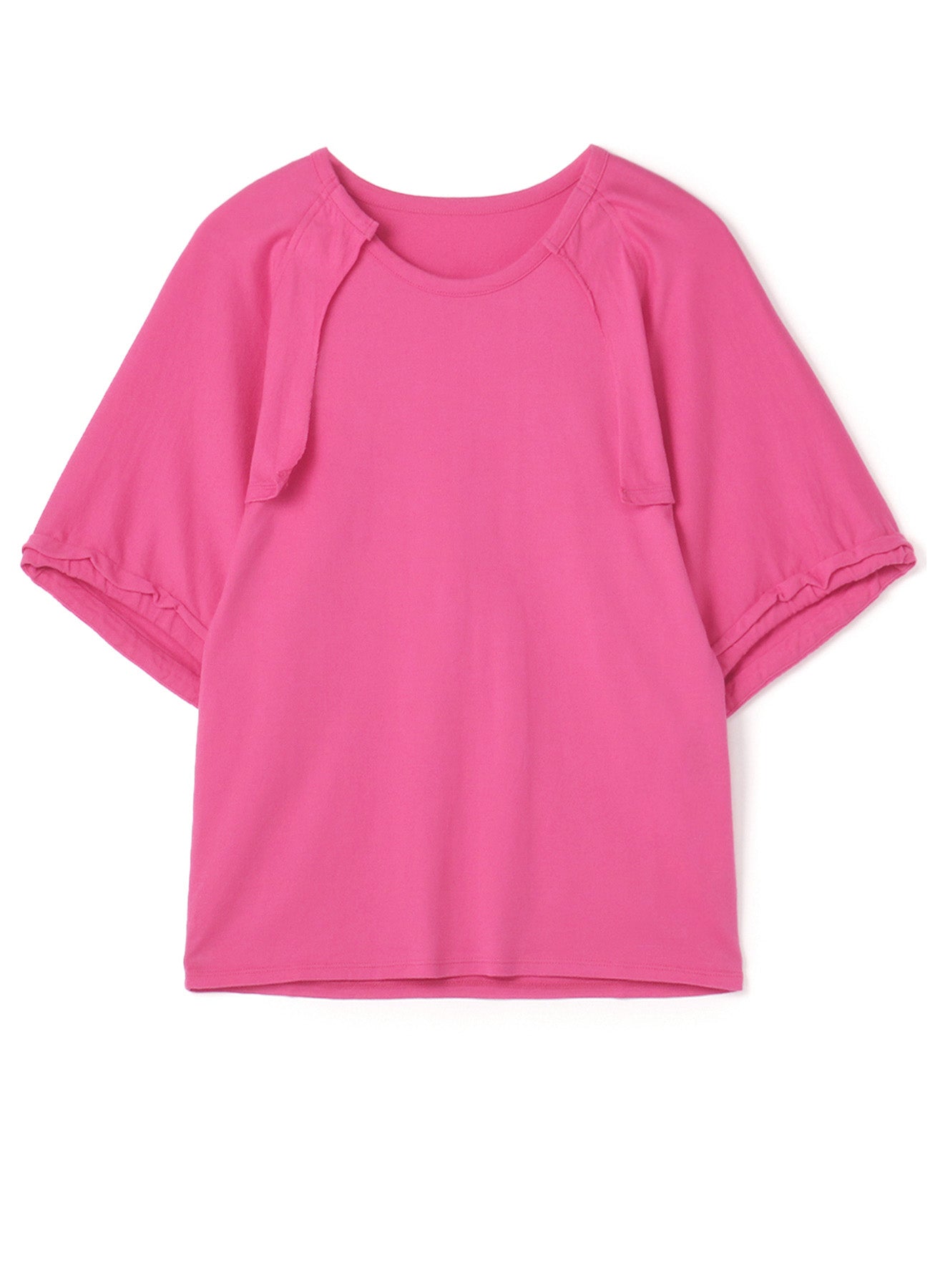 CORMA Plain Stitch Sleeve Strings Short Sleeve Shirt - Casual Summer Wear for Men & Women