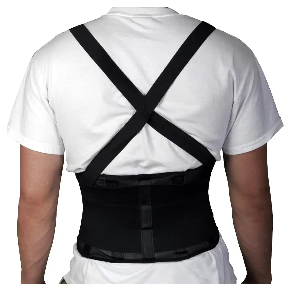 AA Back Support Belt with Suspenders for Men & Women - Adjustable Waist 38-42 - Ideal for Work, Sports & Posture Correction