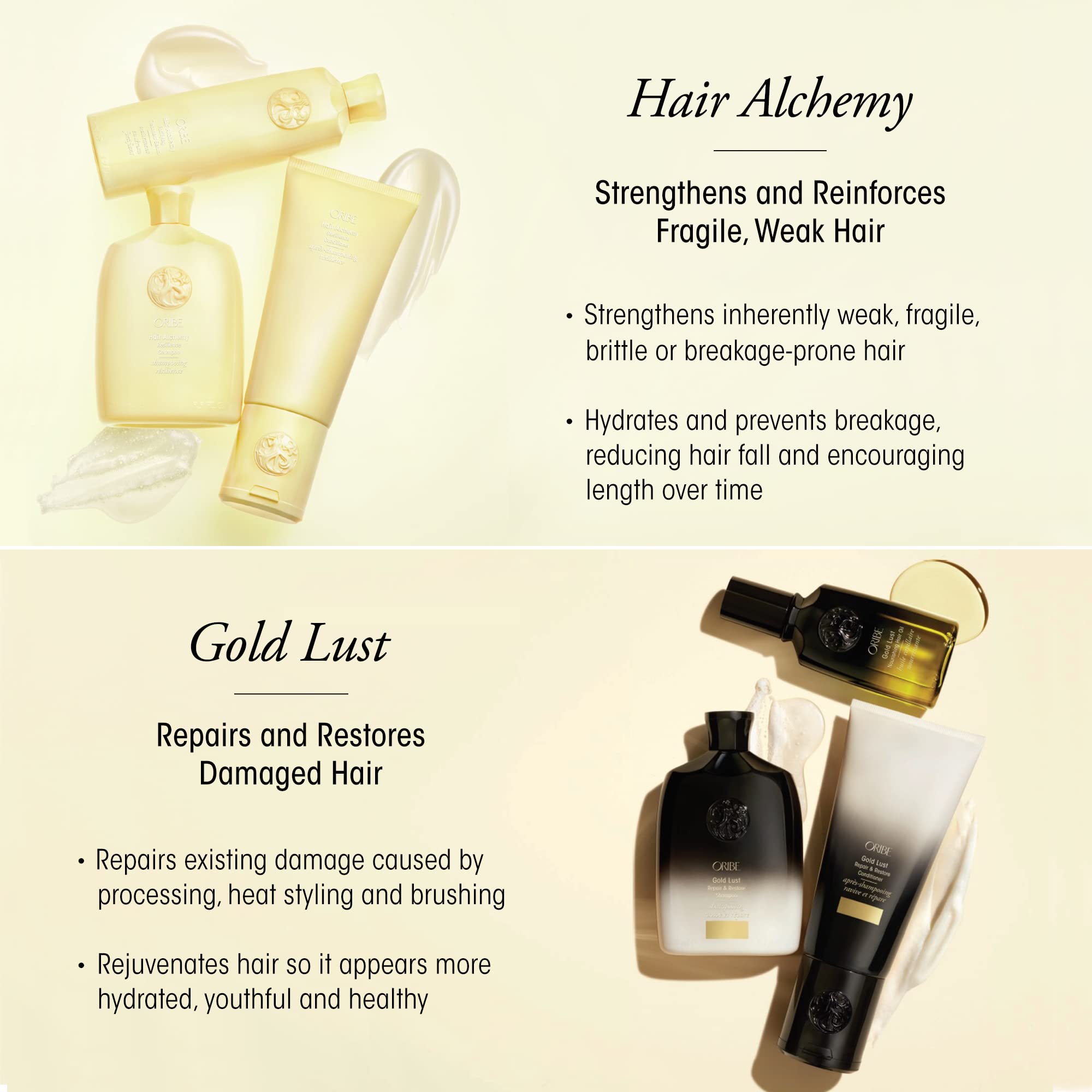Oribe Hair Alchemy Strengthening Conditioner for Damaged Hair - Repair & Hydrate Dry, Brittle Hair - Sulfate-Free, Vegan Hair Care for Salon-Quality Results at Home