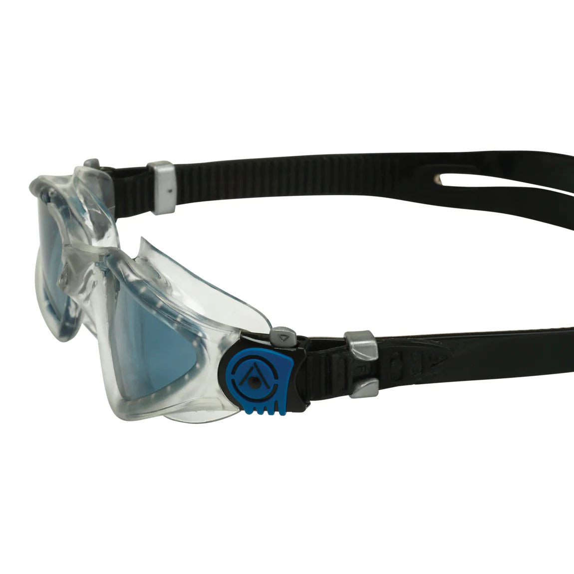 Aqua Sphere Kayenne Swimming Goggles with Smoked Lens & Transparent Silver Petrol Frame - Comfortable Anti-Fog Swim Gear for Pool, Open Water & Triathlon Training