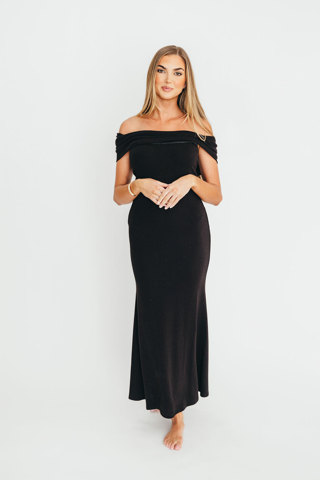 Monroe Maxi Dress in Black - Bump Friendly Maternity Dress for Women | Comfortable & Stylish for Pregnancy, Nursing, and Everyday Wear