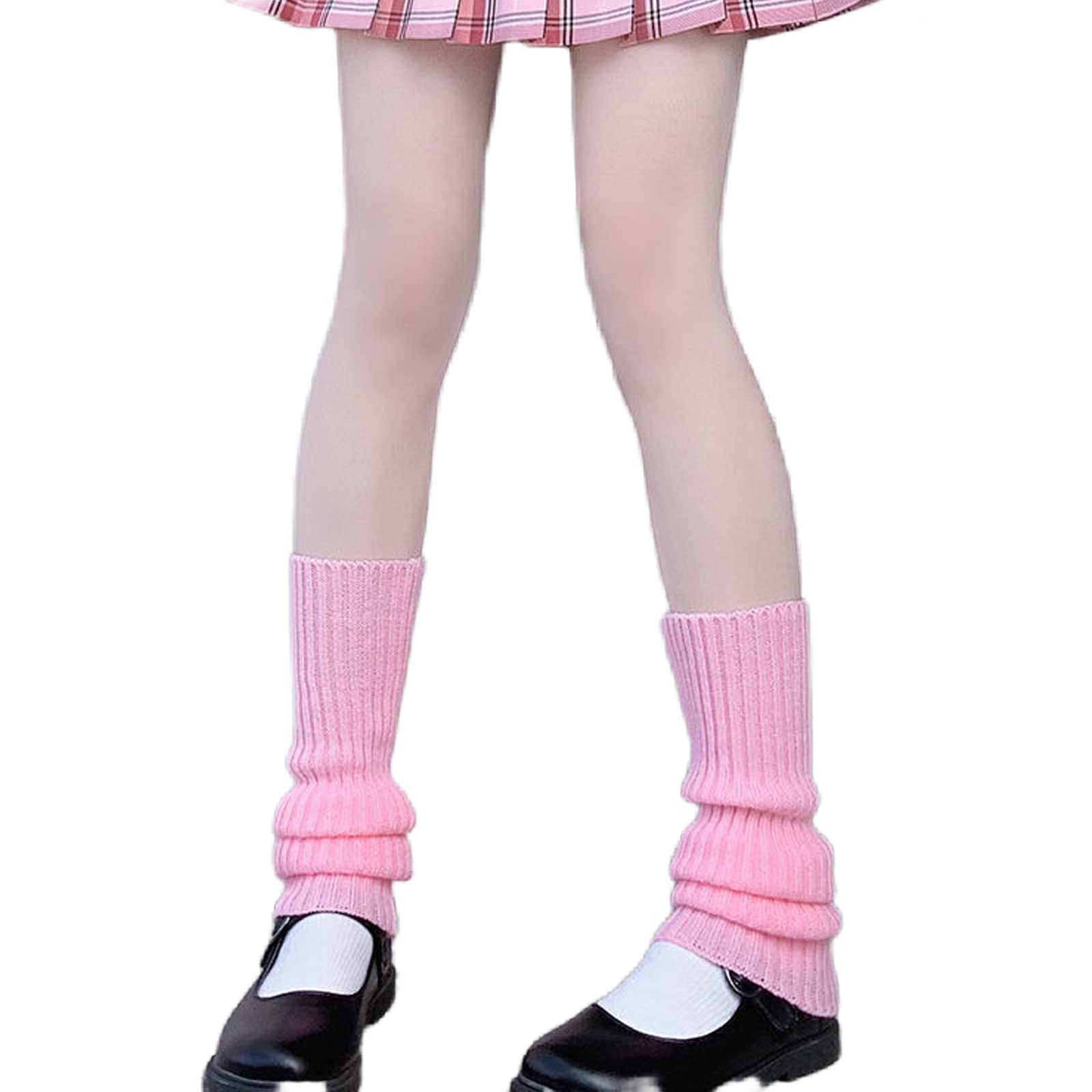 Lunoakvo Women's Japanese Kawaii Crochet Wool Leg Warmers - Knee High Boot Socks for Winter Fashion & Cosplay Outfits - Perfect for Anime Lovers, Street Style & Cold Weather Comfort