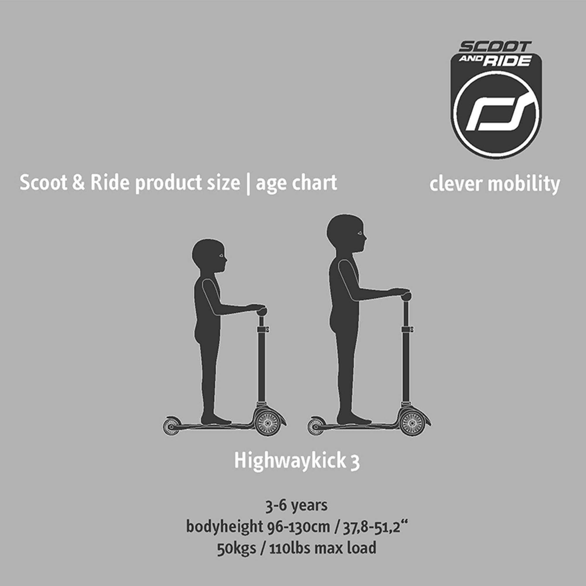 Best Scoot & Ride Stand-up Push Scooter for Toddlers - 3 Wheel Lightweight Kids Scooter with Adjustable Handlebar - Perfect for Outdoor Play, Park Rides & Learning Balance