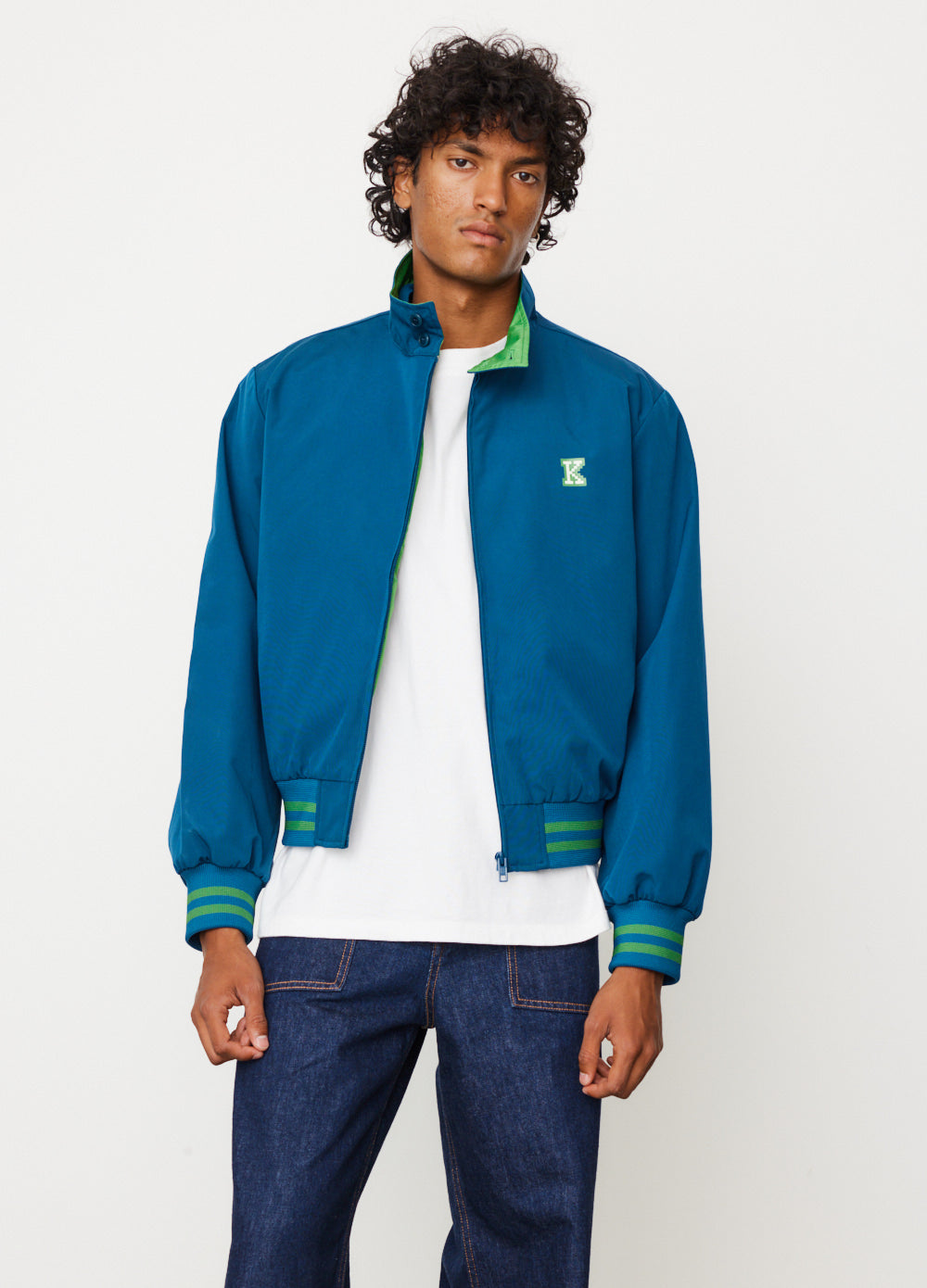 2 in 1 Kenzo Pixel Harrington Jacket for Men - Lightweight Waterproof Windbreaker with Detachable Hood - Perfect for Outdoor Hiking, Travel & Casual Wear