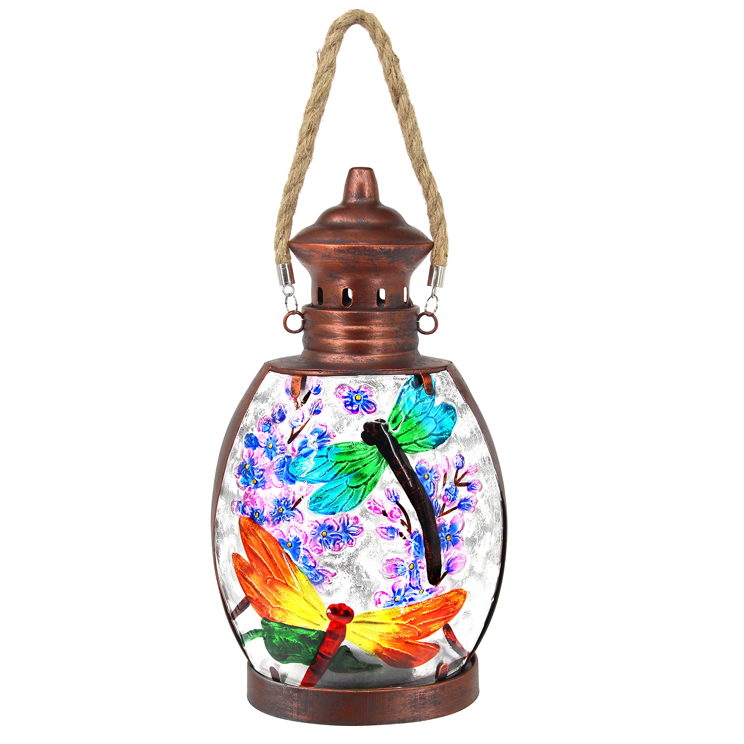 Solar Powered Hanging Dragonfly Lantern - Waterproof Outdoor Solar Light for Garden, Yard, Patio Decor | Perfect for Evening Gatherings & Pathway Lighting