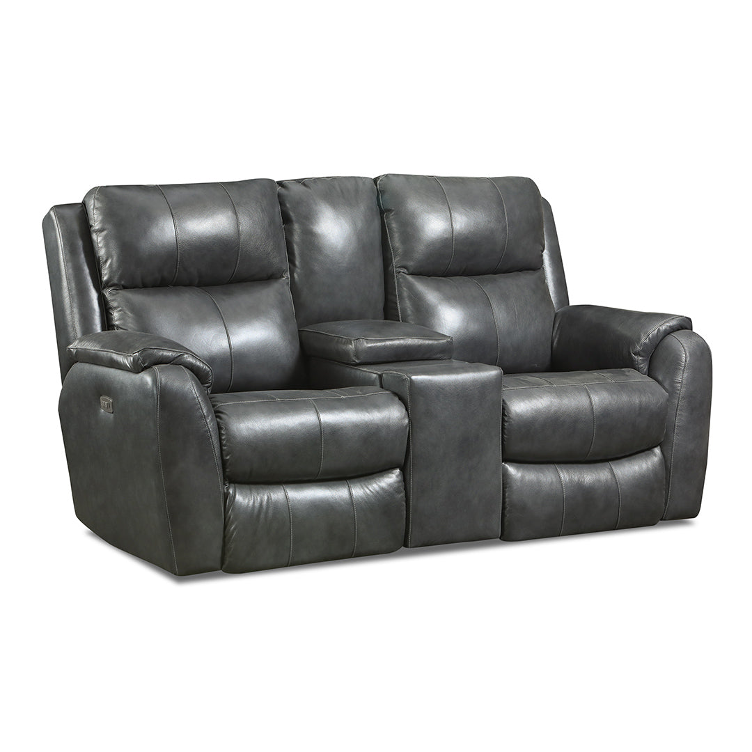 Marquis Power Reclining Loveseat with Console - Modern Electric Recliner Sofa with USB Charging & Cup Holders - Perfect for Living Room, Home Theater & Small Spaces