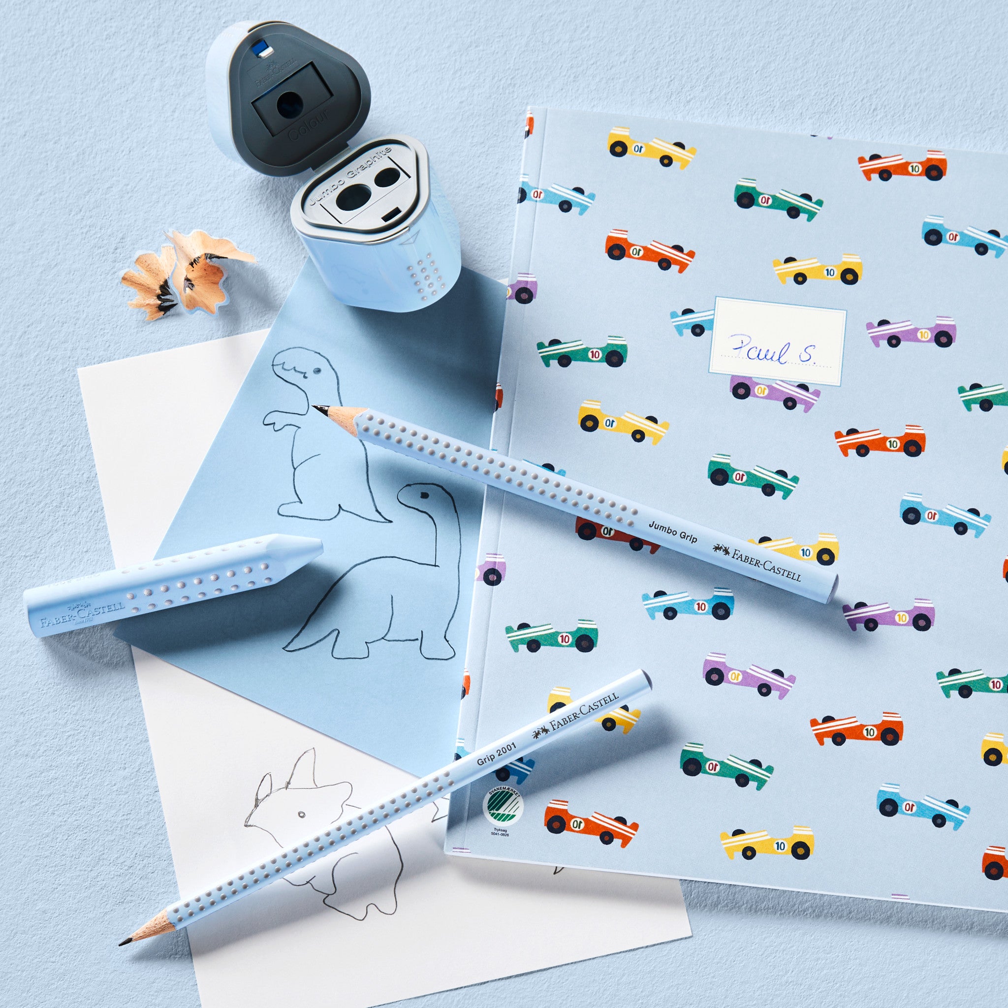 Premium Grip Graphite Pencils & Sketching Accessories Set - Sky Blue #580074 for Artists, Students & Professionals - Perfect for Drawing, Sketching & Note Taking