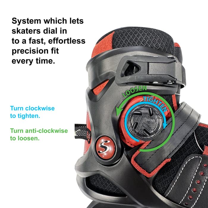 SOFTMAX Men's Insulated Ice Skates - Soft, Comfortable & Breathable Figure Skating Boots with ATOP Dial Lace System - Perfect for Recreational Ice Skating, Hockey Practice & Winter Sports