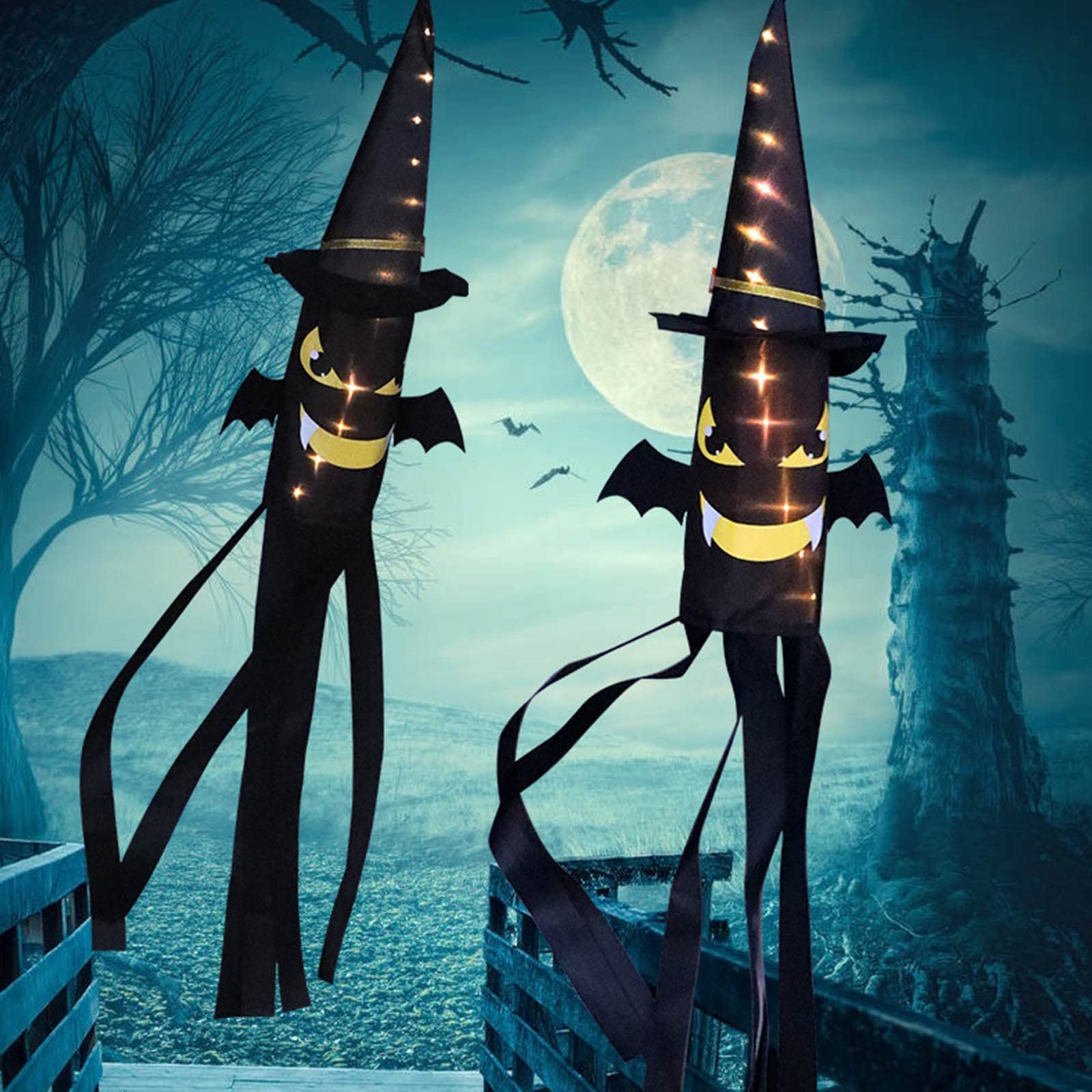 LED Halloween String Lights - Waterproof Horror Ghost & Skeleton Decor for Indoor/Outdoor Party, Yard, Garden, Patio