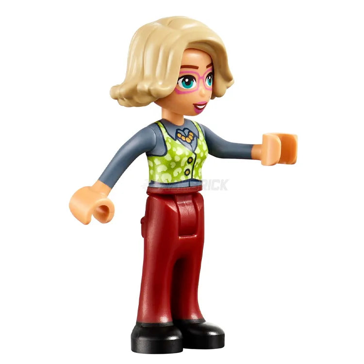 LEGO Minifigure Friends Gwen with Lime Vest & Glasses - Collectible Toy for Kids & Adults | Perfect for Display, Gifts & LEGO Friends Scenes