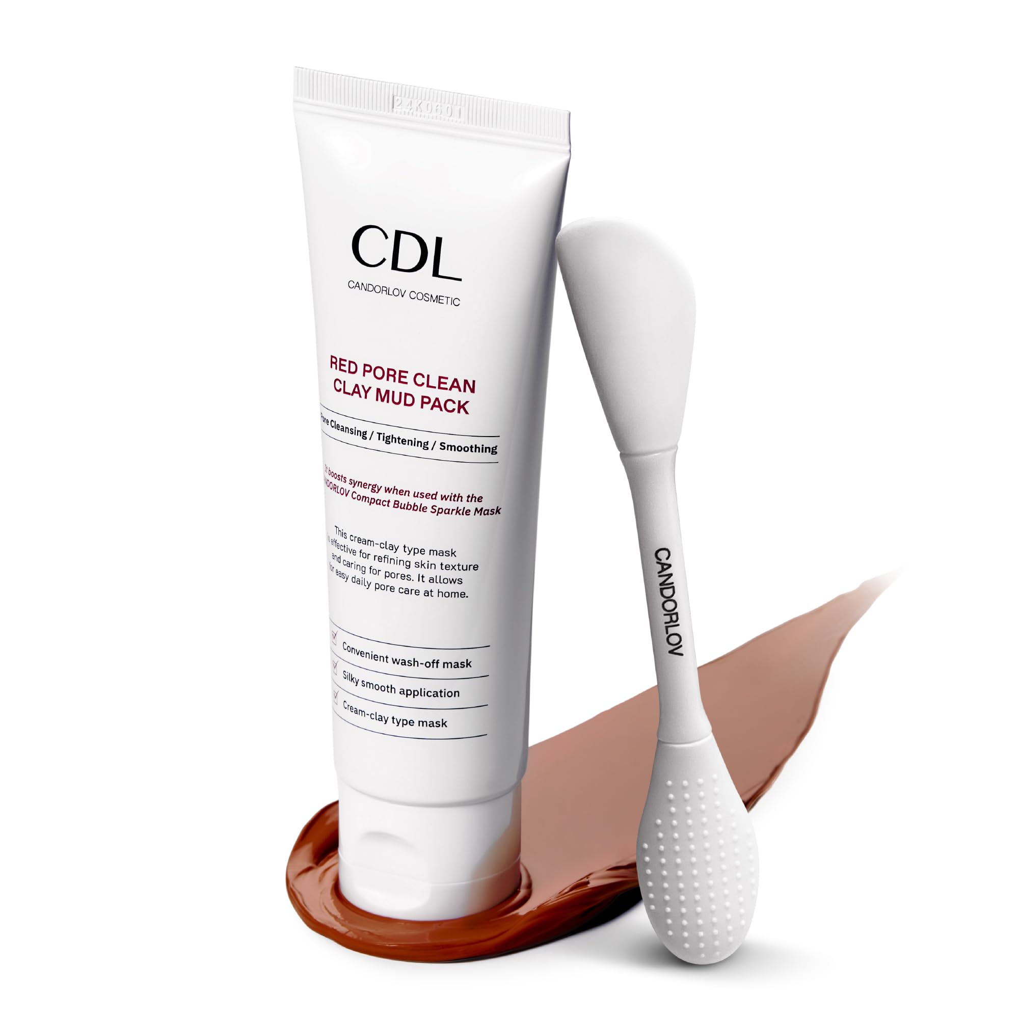 Red Mud Deep Pore Cleansing Mask - Sensitive Skin Care, 2.7 oz - Korean Skincare for Blackheads & Dead Skin