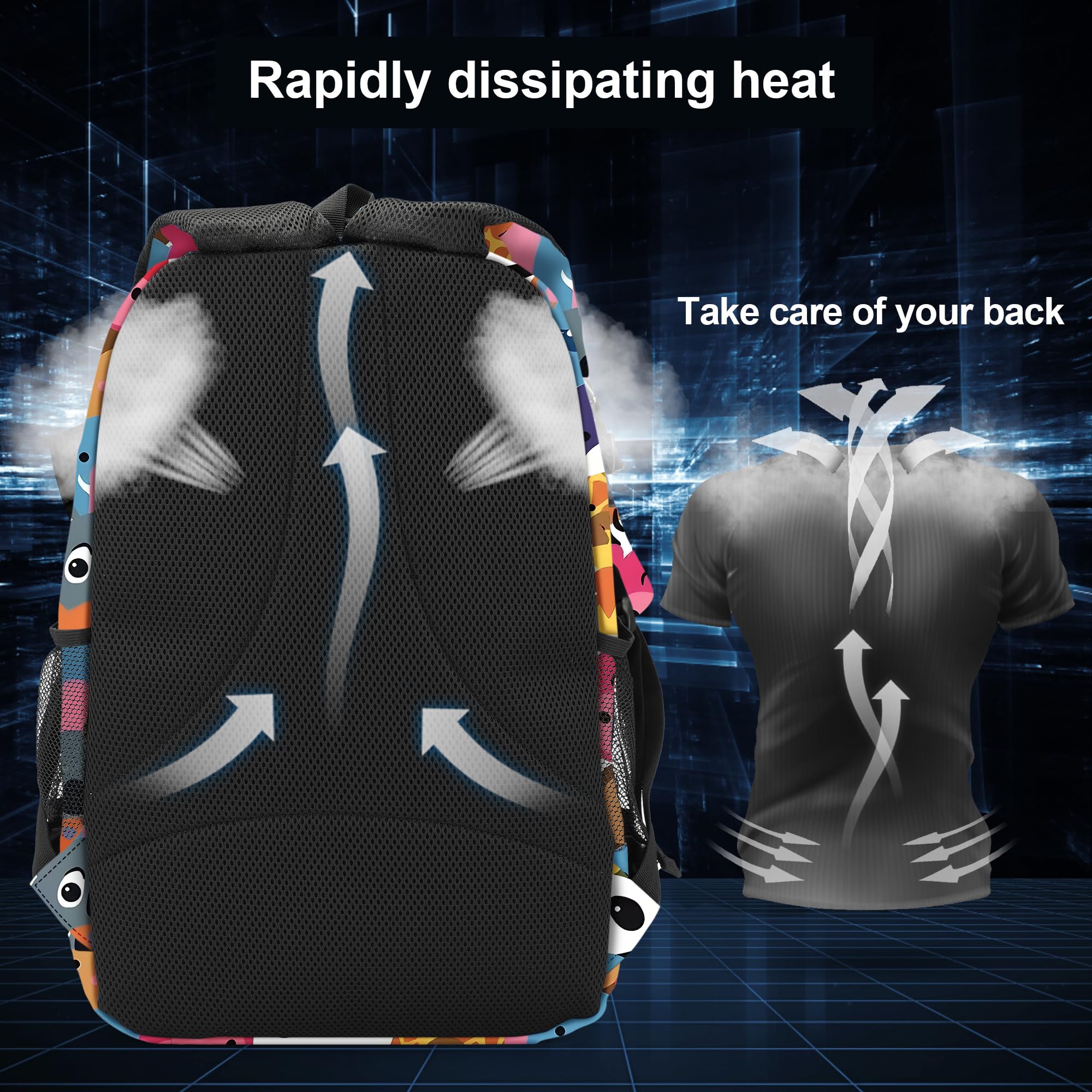 Rickyh Style Lightweight Durable Waterproof Backpack for Elementary Students - Perfect for School, Travel & Outdoor Adventures