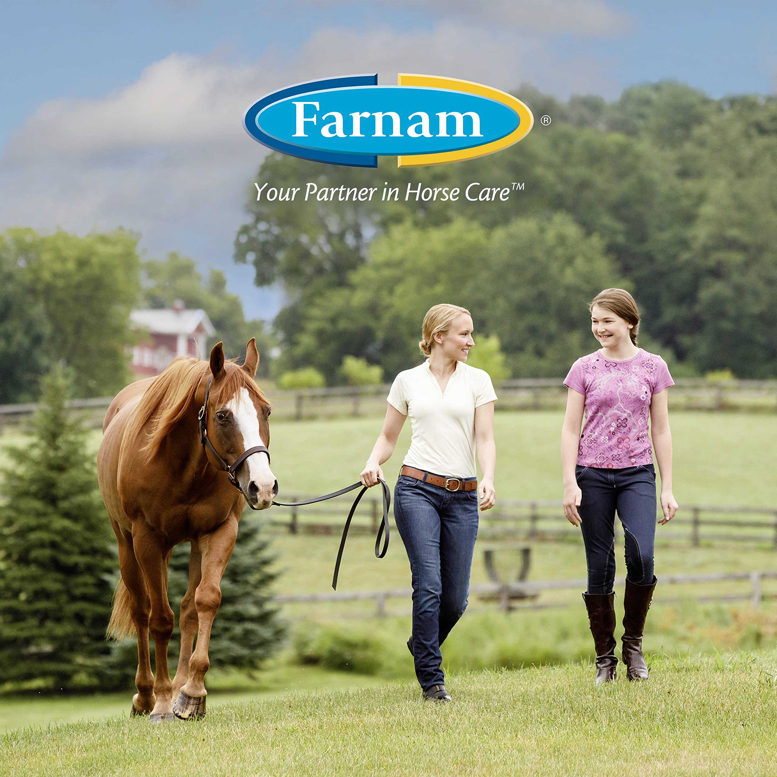 Farnam Rain Maker Triple Action Hoof Oil for Horses - Moisturizing Hoof Conditioner with Aloe Vera | Attracts, Absorbs & Retains Moisture | 32 oz | Ideal for Dry, Cracked Hooves & Winter Care