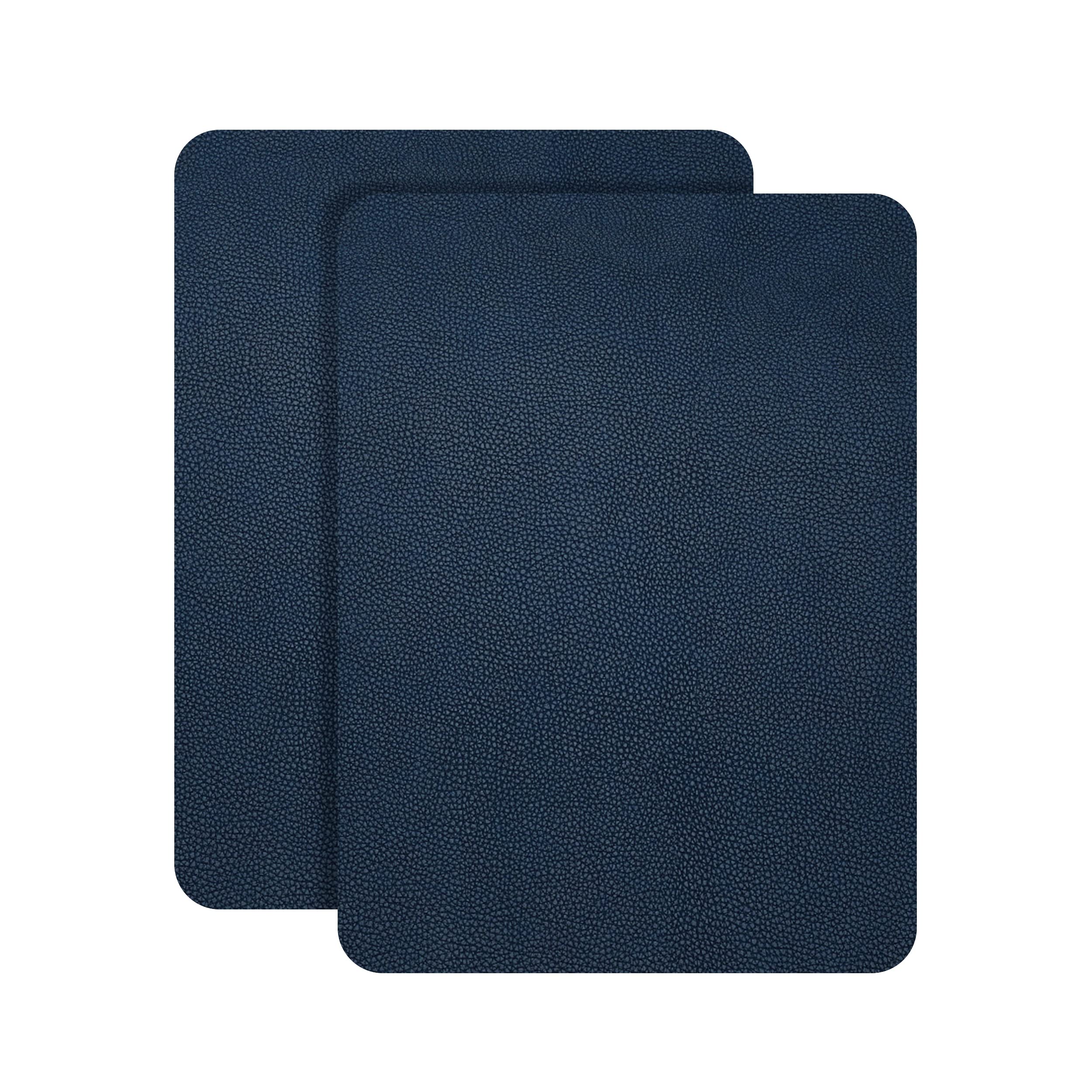 Self-Adhesive Leather Repair Patch Tape 8.2x11 Inch (2PCS) - Large Sofa, Car Seat & Furniture Vinyl Repair Kit (Blue) - Fix Scratches & Tears on Leather Couches, Car Interiors & Office Chairs
