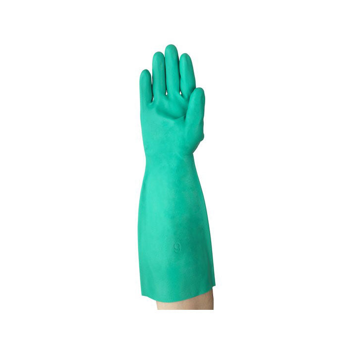 Ansell 117210 15 Sol Vex Gloves - 22mil Thickness, Straight Cuff, Size 10 - Heavy Duty Chemical Resistant Gloves for Industrial Work & Laboratory Use