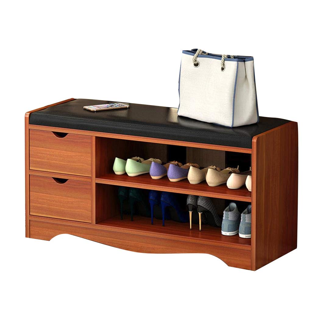Modern Shoe Rack Cabinet - 80cm Length, 30cm Width, 43cm Height - Sturdy 80kg Capacity Shoe Storage Bench with Breathable Design - Perfect for Entryway, Hallway & Closet Organization (Color: B)