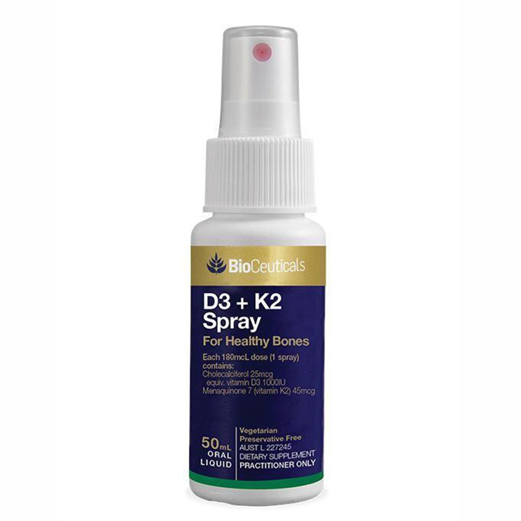 BioCeuticals Vitamin D3 + K2 Oral Spray Supplement - Supports Bone & Immune Health - Easy Absorption for Adults & Kids - Perfect for Home, Travel & Daily Wellness