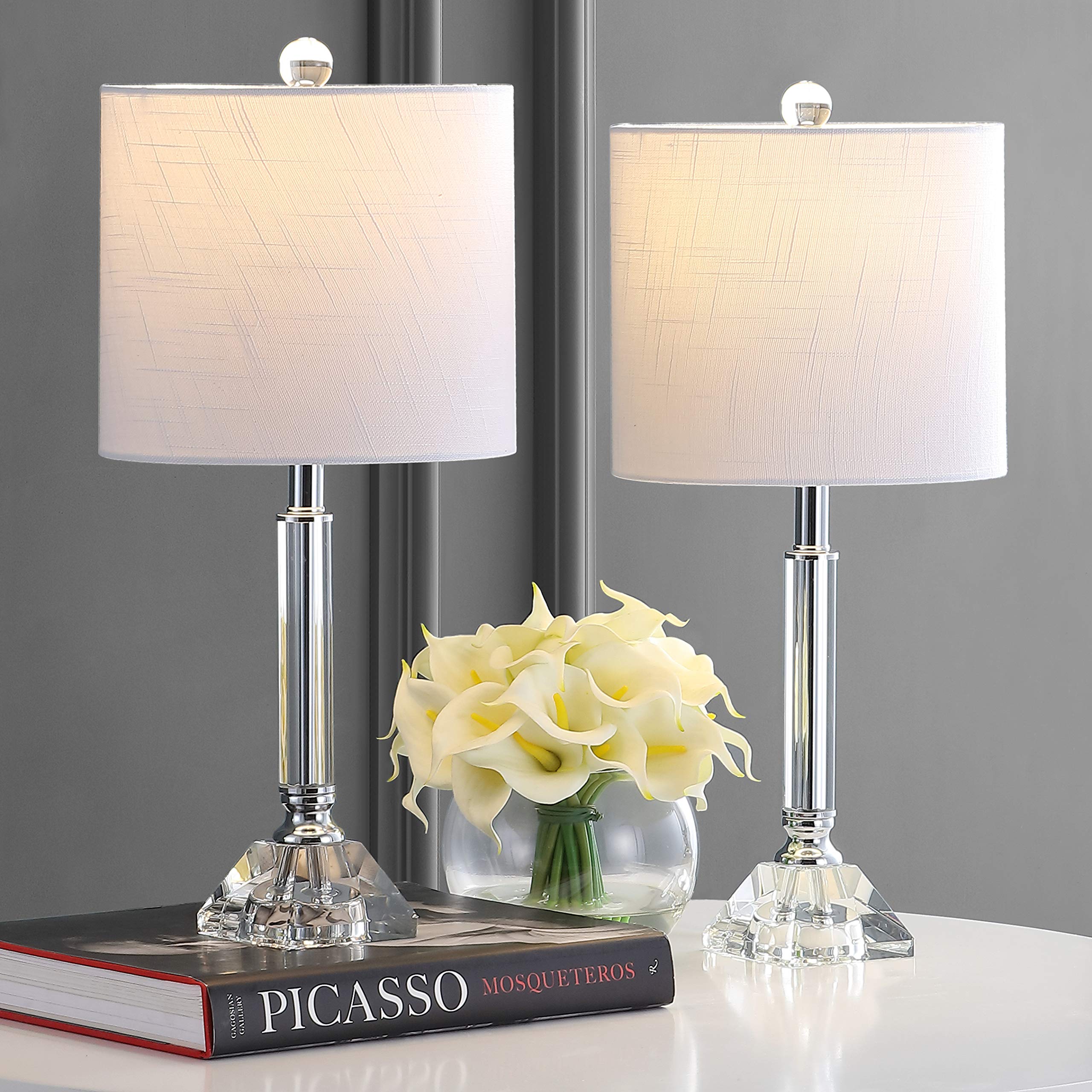 JONATHAN Y JYL2078A-SET2 Crystal LED Table Lamp Set of 2 - 19.5