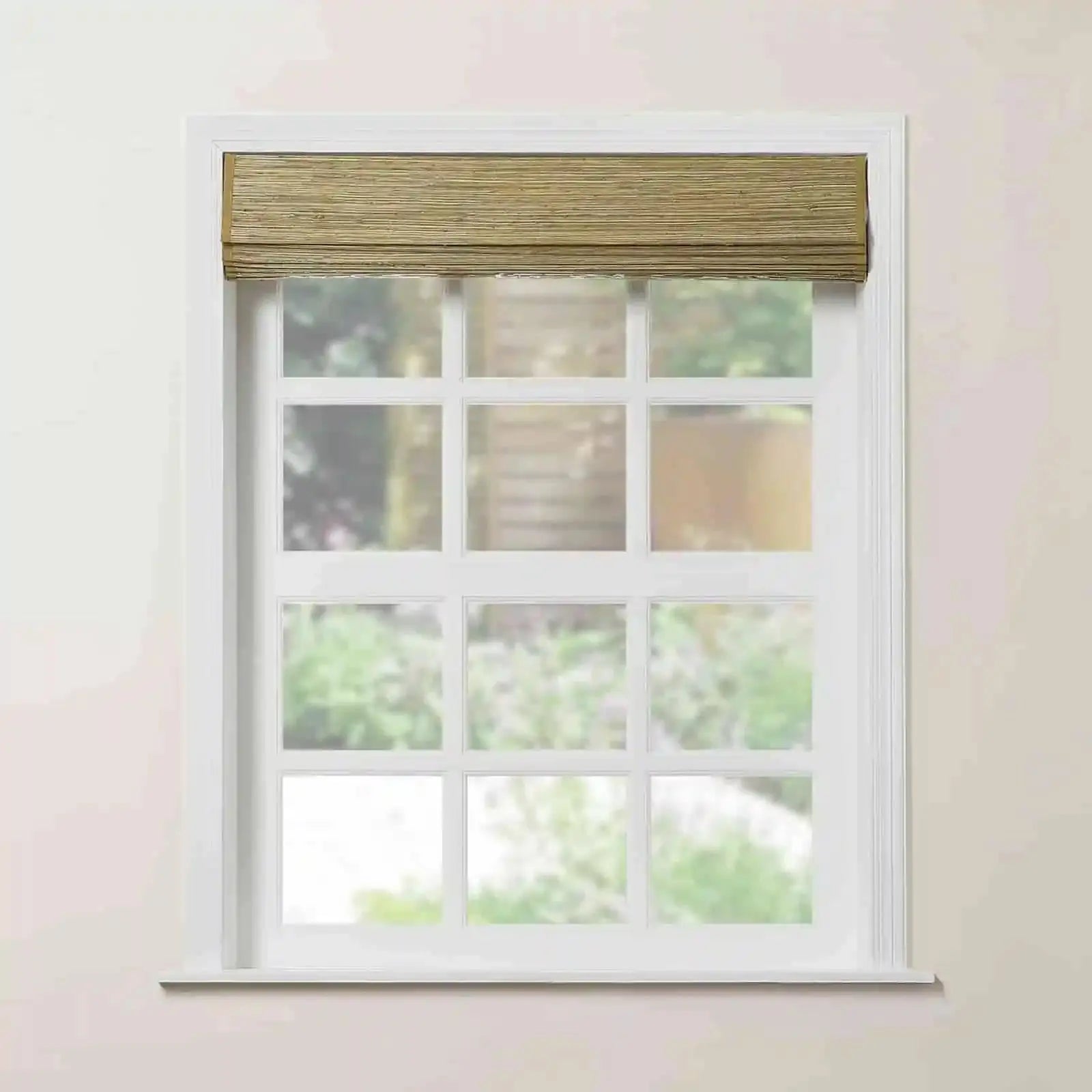 Rae Natural Ramie Bamboo Woven Shades - Series P | Eco-Friendly Window Coverings for Living Room, Bedroom & Patio | Light Filtering & UV Protection