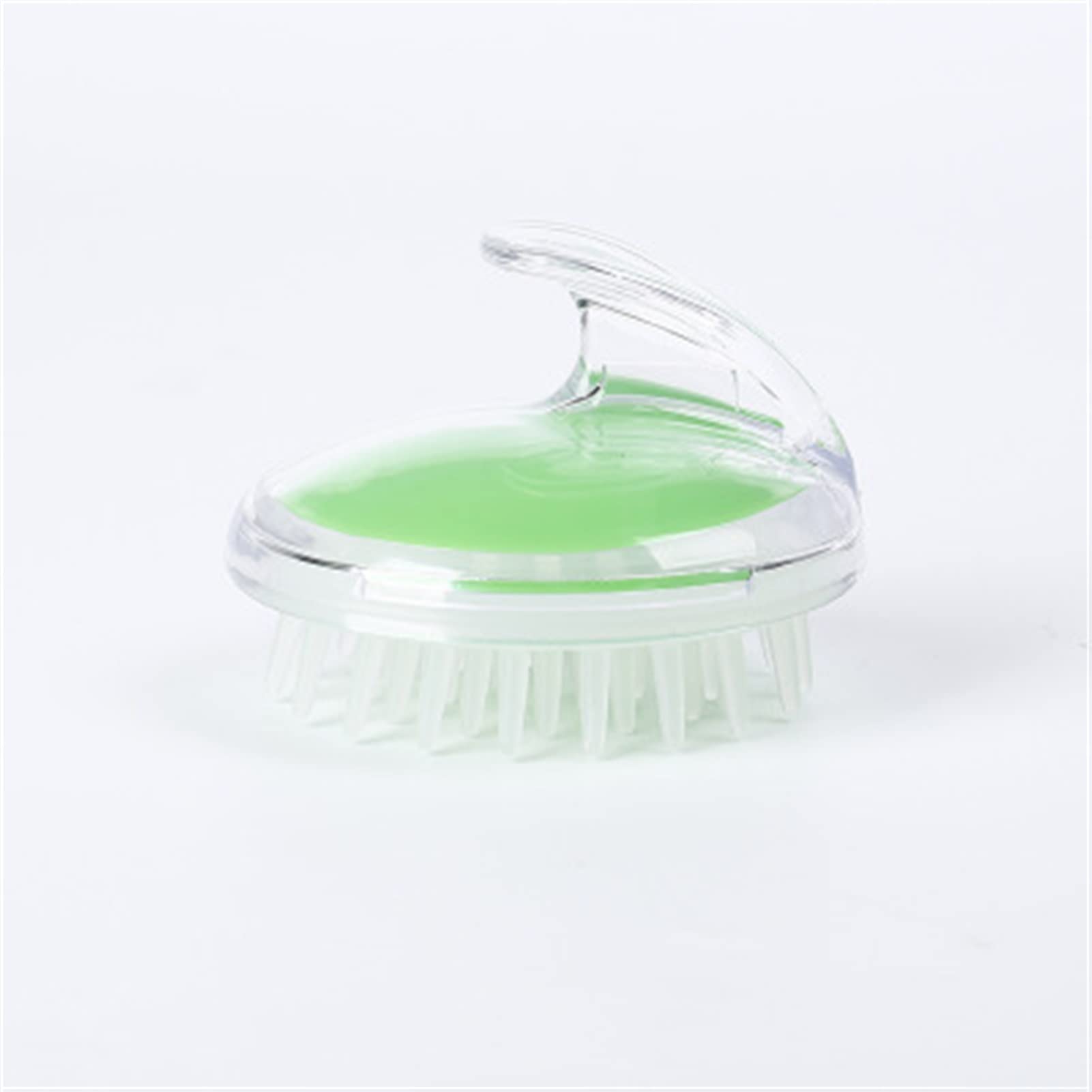 ONGHAHYIS Silicone Shampoo Brush - Scalp Massager for Hair & Body - Green Shower Brush with Soft Bristles for Relaxing Head Massage - Perfect for Bath, SPA & Daily Hair Care Routine