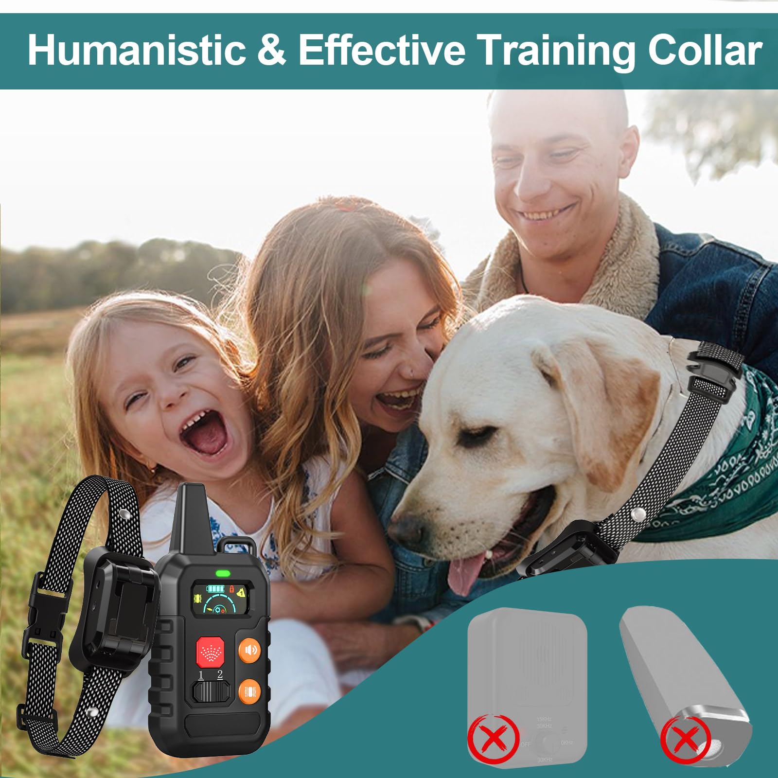 Citronella Spray Dog Training Collar - No Spray Refill Included - Waterproof IPX6 with Beep, Vibration & Spray Modes - 6 Sensitivity Levels for Small, Medium & Large Dogs - Perfect for Bark Control & Outdoor Training