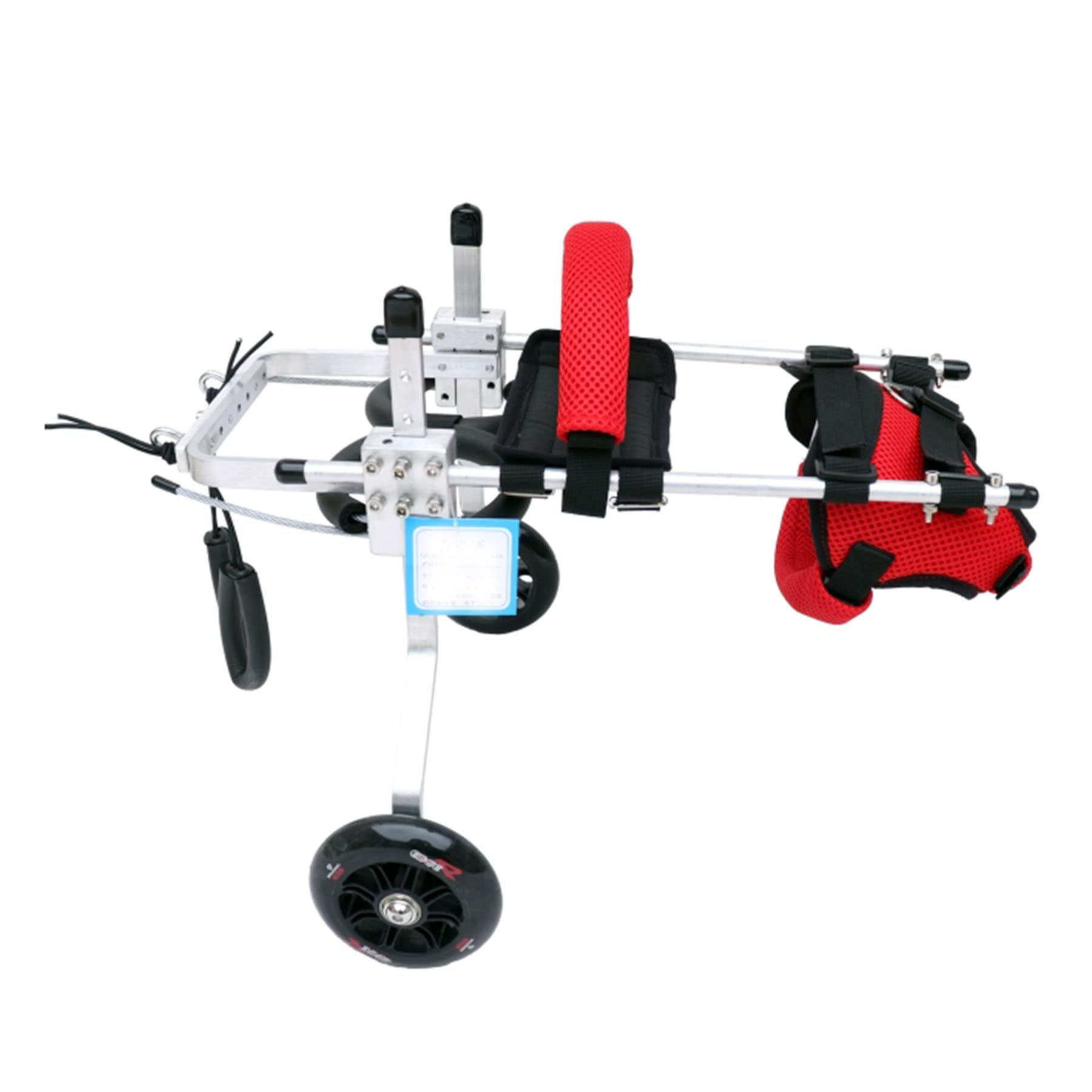 Adjustable Dog Wheelchair for Small Dogs with Disabled Hind Legs - Lightweight Pet Mobility Aid, Easy to Assemble (Medium Size) - Perfect for Injured, Elderly or Disabled Pets Indoor/Outdoor Use