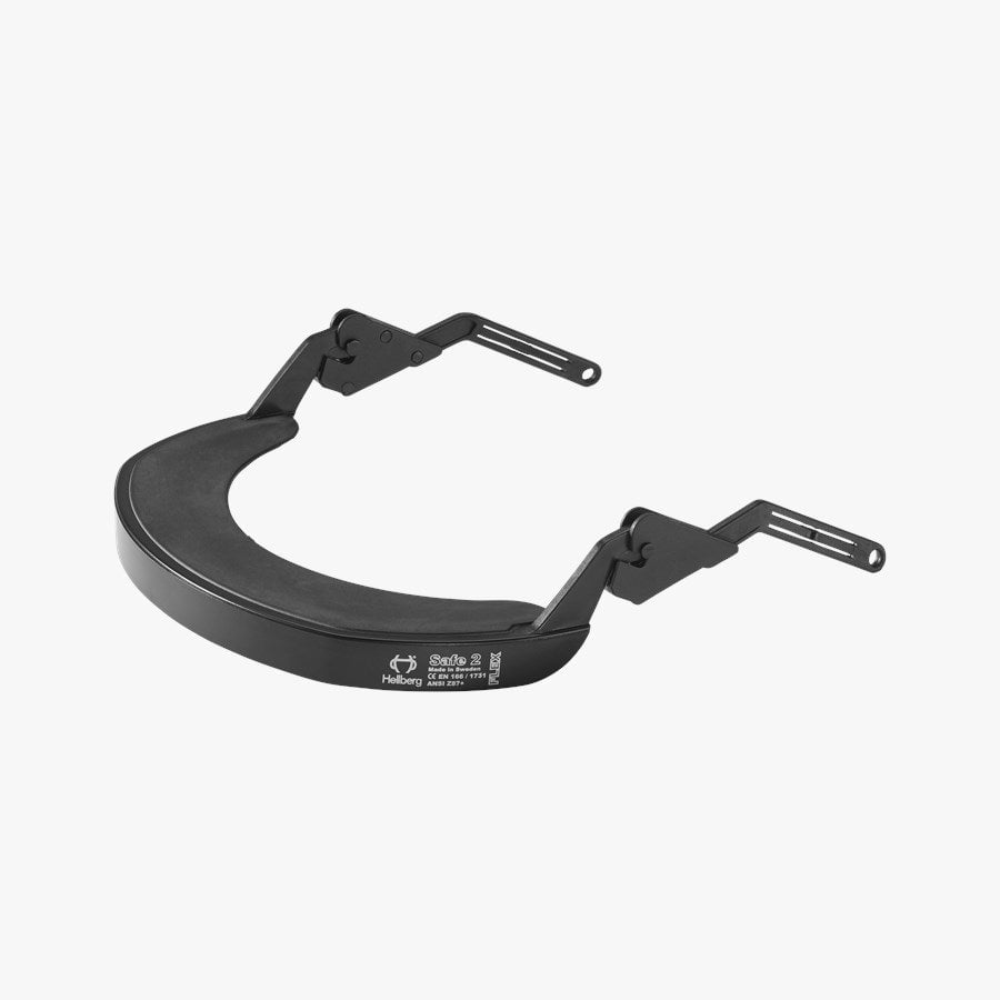 Hellberg Hard Hat with Earmuffs & Clear Visor Kit - EN397 Certified Safety Helmet for Construction & Industrial Work