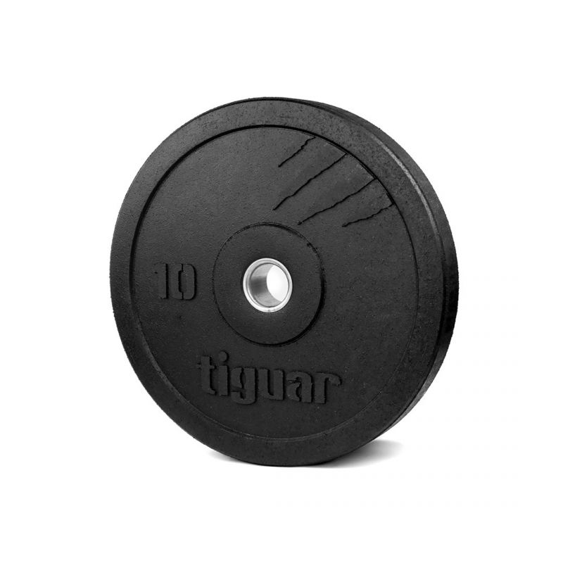 Tiguar 10kg Olympic Bumper Plates V2 (TI-WB01000V2) - Premium Weightlifting Plates for CrossFit, Home Gym & Strength Training