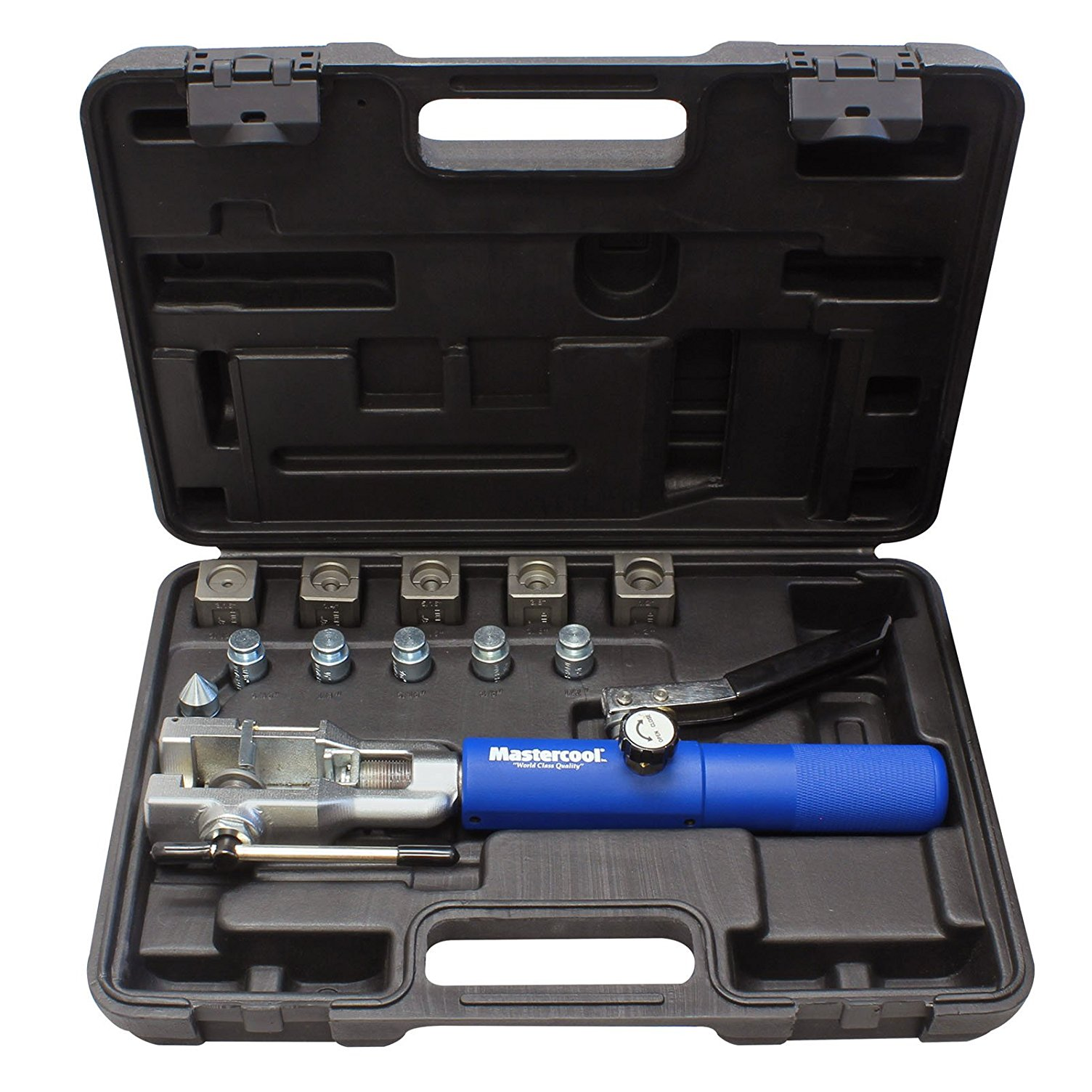 MasterCool 72480 37° Flaring & Double Flaring Hydraulic Tool Kit for Brake Lines and Fuel Lines - Professional Automotive Repair Tool Set for Mechanics and DIY Enthusiasts