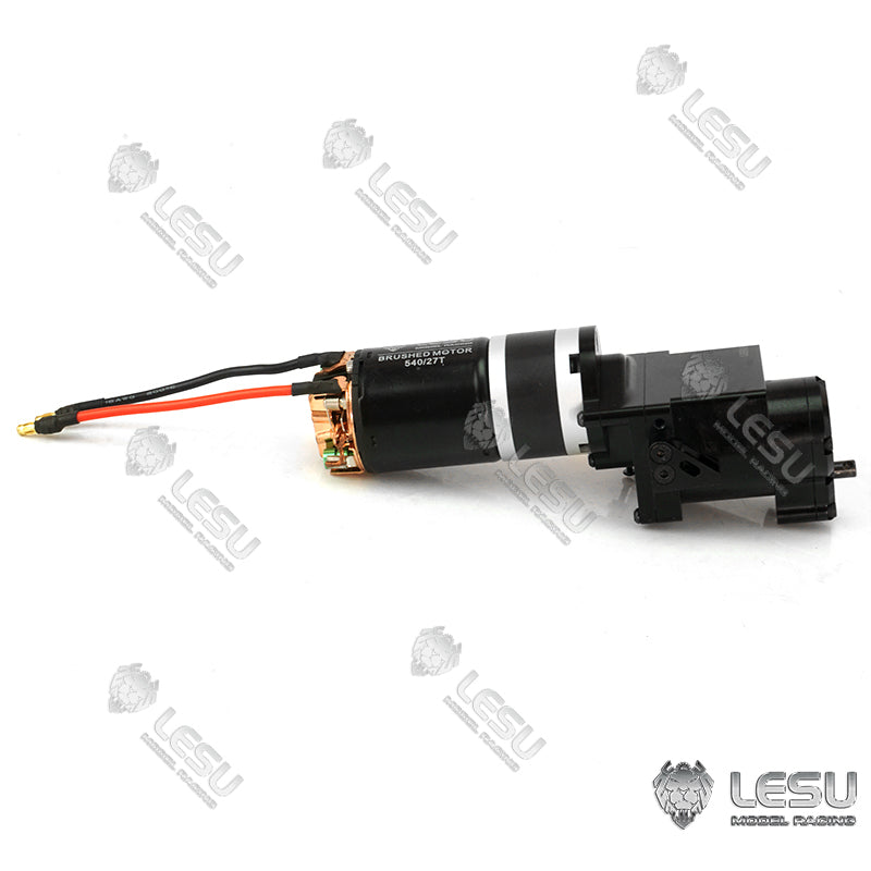 1/14 & 1/5 Scale Metal LESU GearBox Transmission - 2 Speed Rear Drive Planetary Reduction for RC Tractor Truck & Dumper (TAMIYA Compatible) - Perfect for DIY RC Vehicle Upgrades & Off-Road Performance