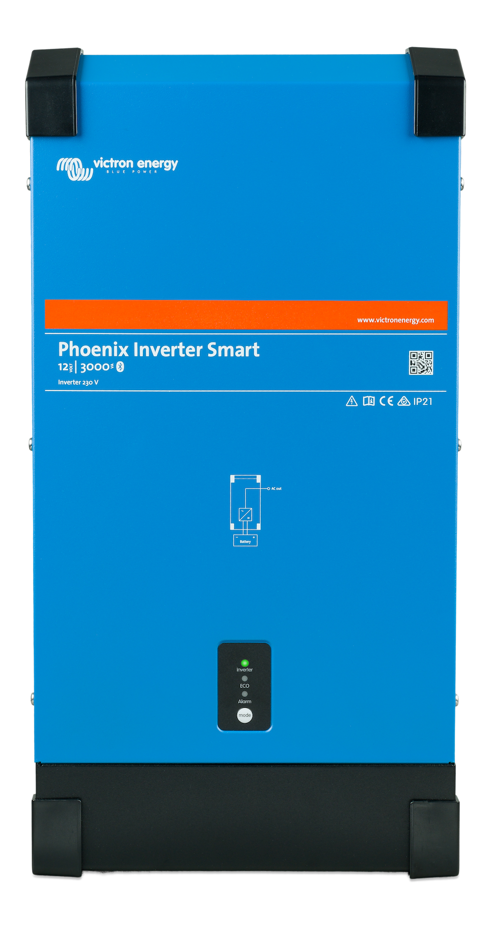 Phoenix Inverter 12V 3000W 230V Pure Sine Wave Smart Power Inverter for RV, Boat, Off-Grid Solar System - Perfect for Camping, Emergency Backup & Home Use