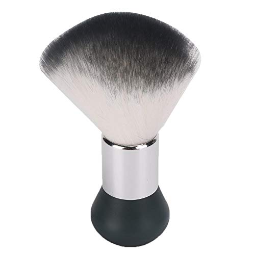 Professional Soft Hair Sweep Brush for Salon & Home Use - Gentle Broken Hair Removal, Easy Cleaning, Comfortable Grip (Gray) - Perfect for Barbershops, Stylists & Personal Hair Care