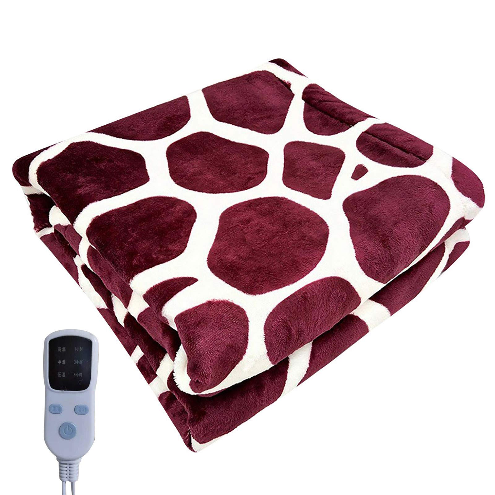 Muised Electric Heated Blanket - Ultra Soft Flannel Heating Throw for Winter - Cozy & Warm Electric Blanket for Women & Men - Perfect for Bed, Couch, and Office Use