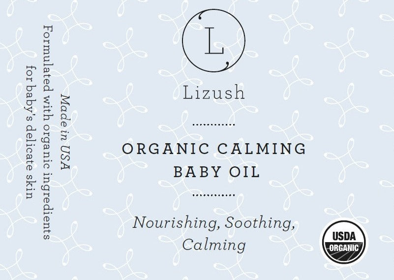 Organic Calming Baby Oil - Nourishing, Soothing & Relaxing for Sensitive Skin | Perfect for Massage, Bedtime & Dry Skin Care